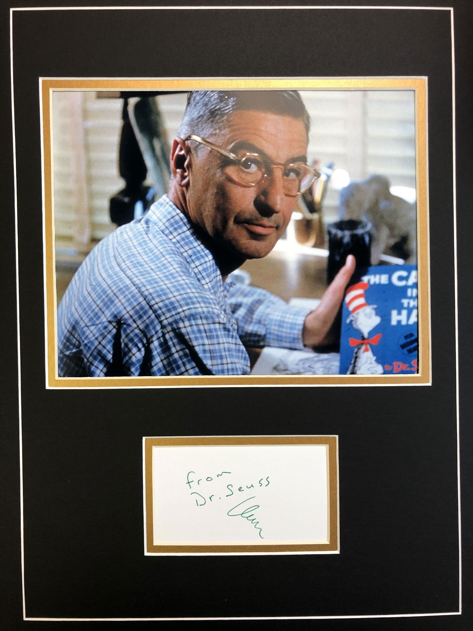 Dr Seuss Autograph In Matted Display (1 of 1)