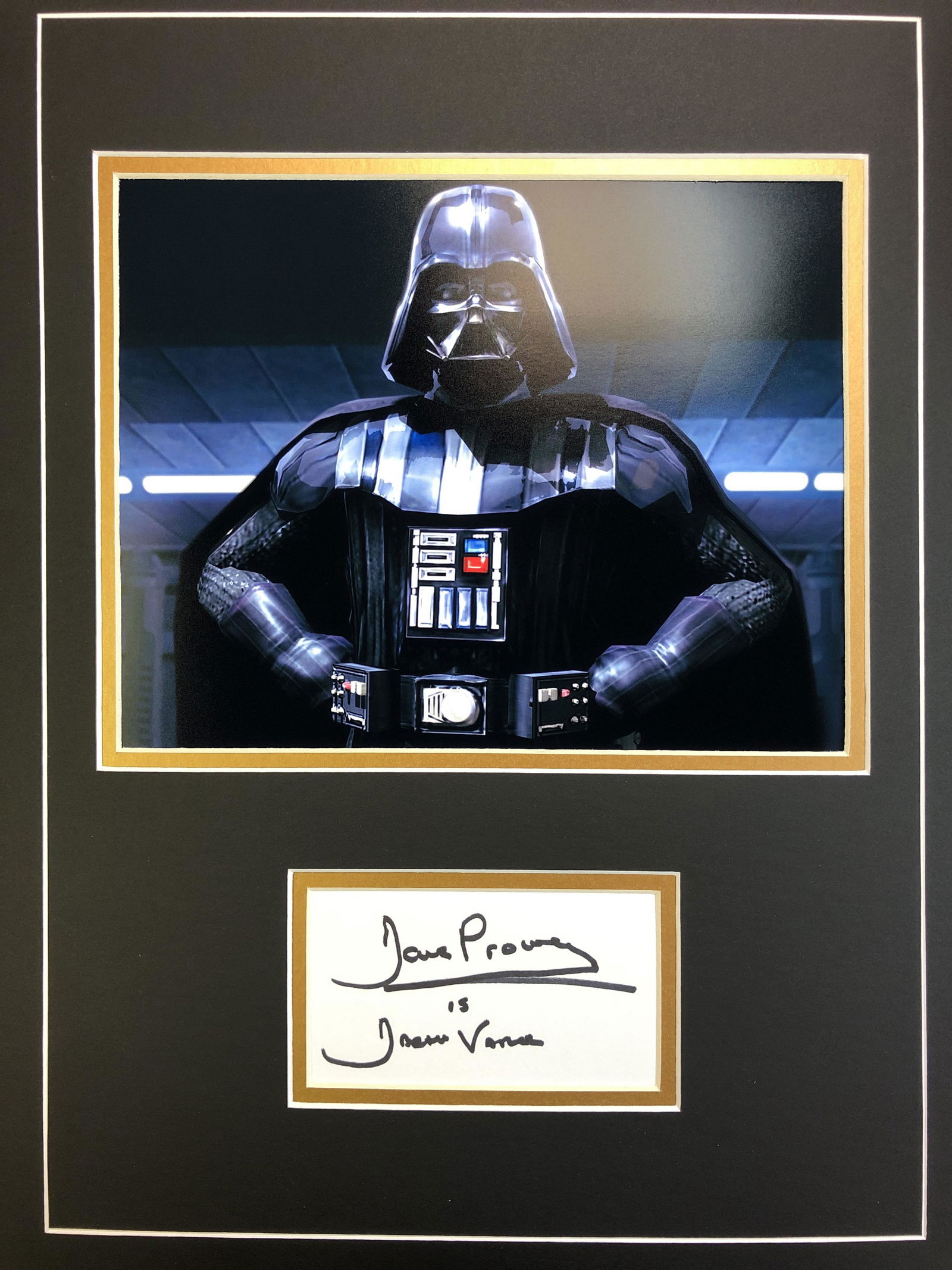 Dave Prowse Autograph In Matted Display (1 of 1)