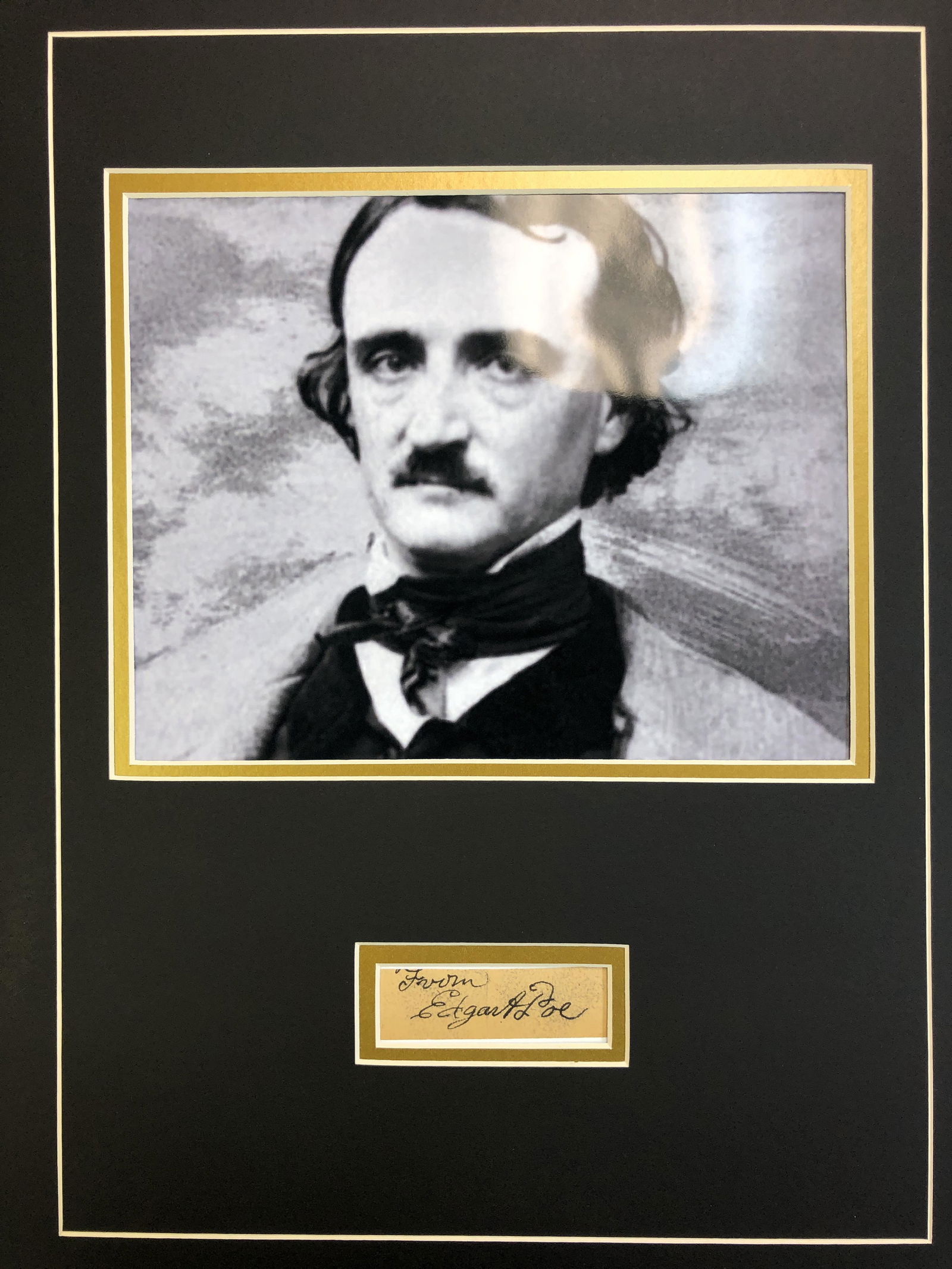 Edgar Allen Poe Autograph In Matted Display (1 of 1)