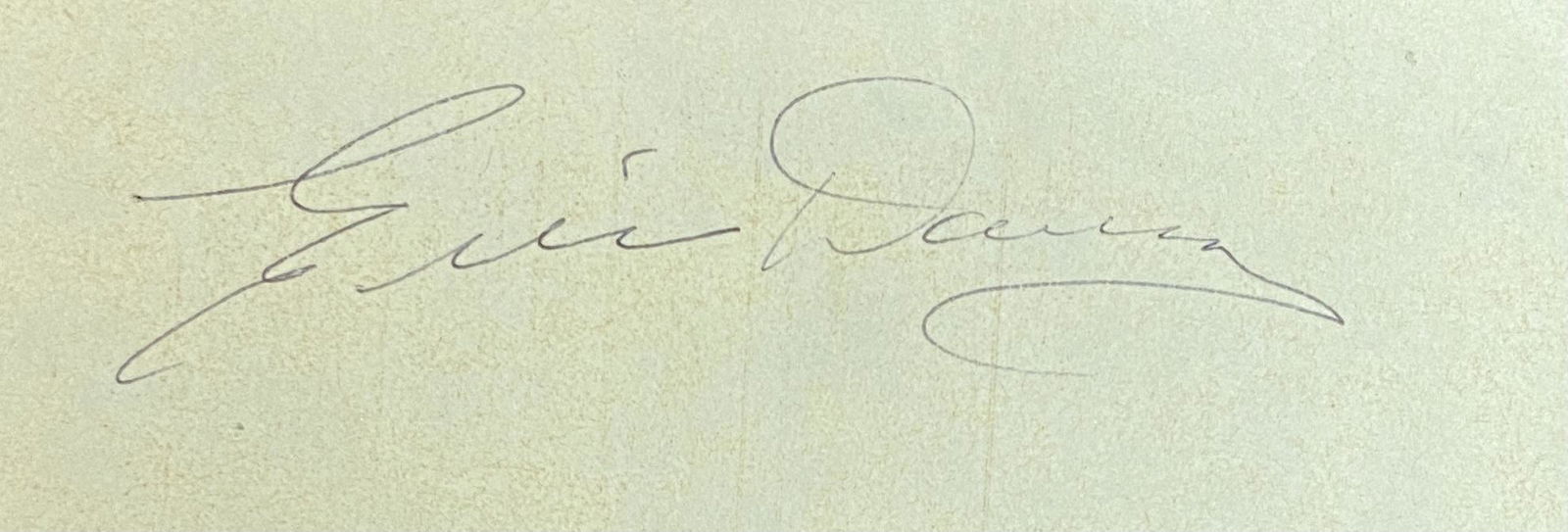 Ernie Davis Autographed Cut (1 of 1)