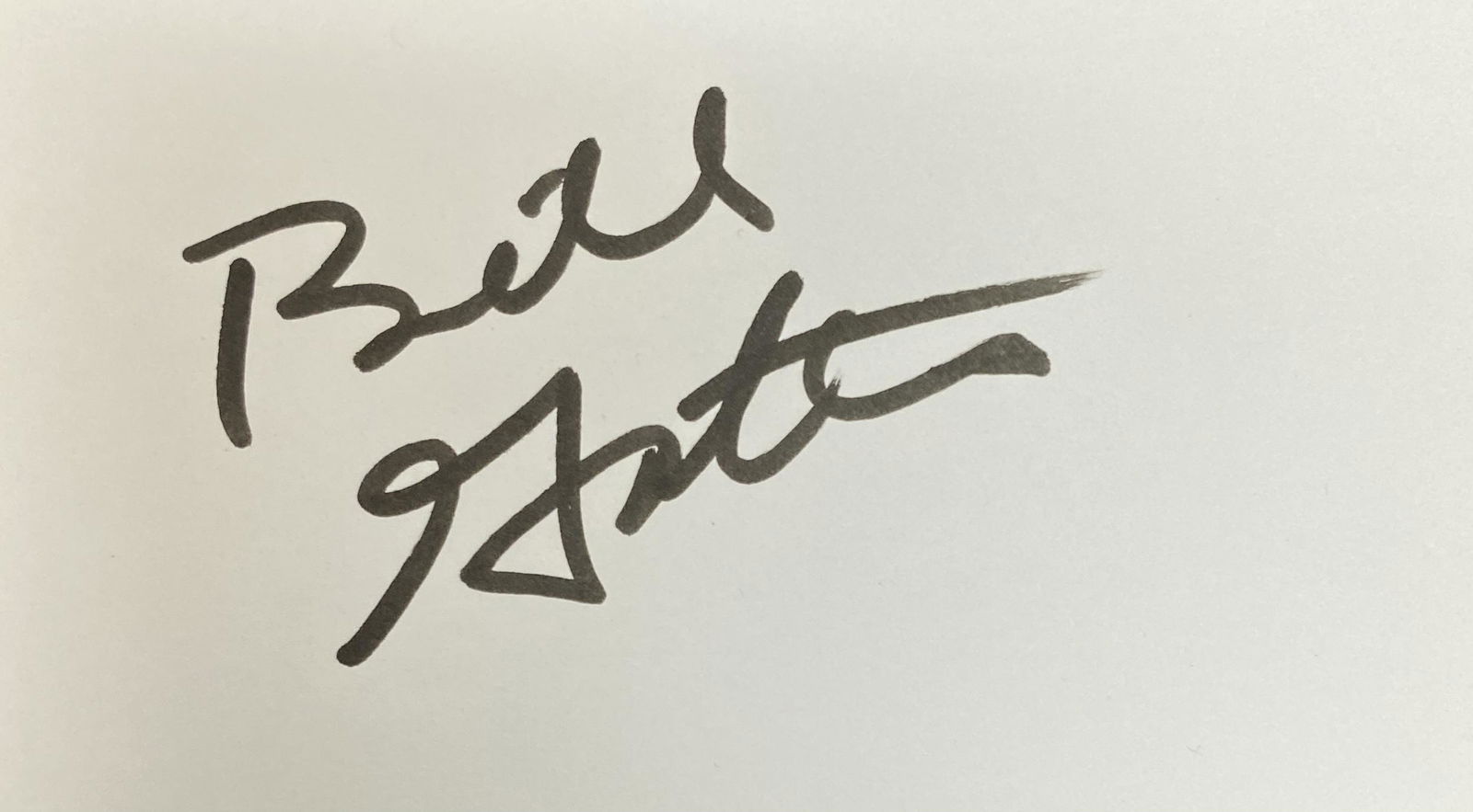 Bill Gates Autographed Card (1 of 1)