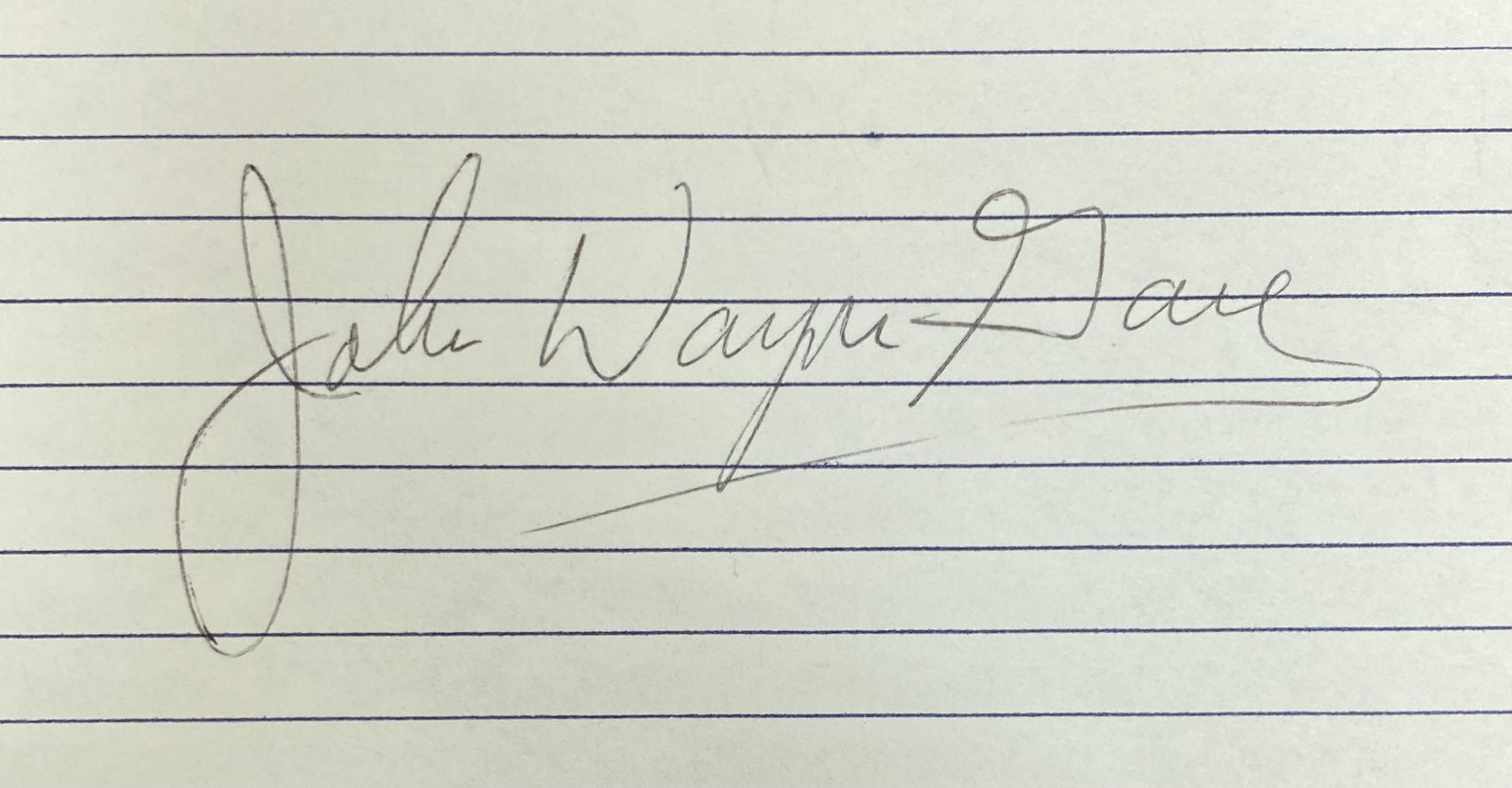 John Wayne Gacy Autographed Card (1 of 1)