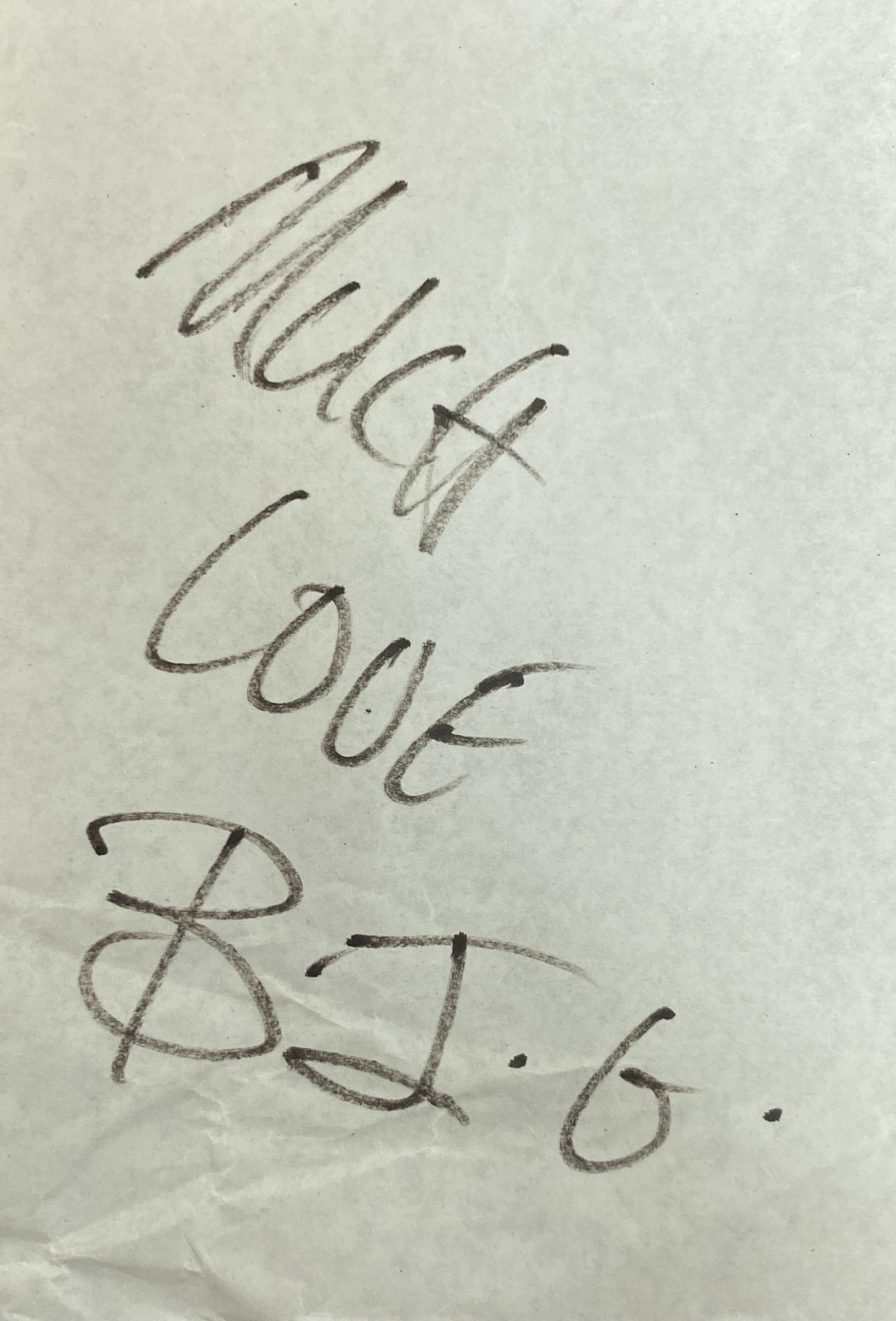 Notorious BIG Autographed Paper! (1 of 1)