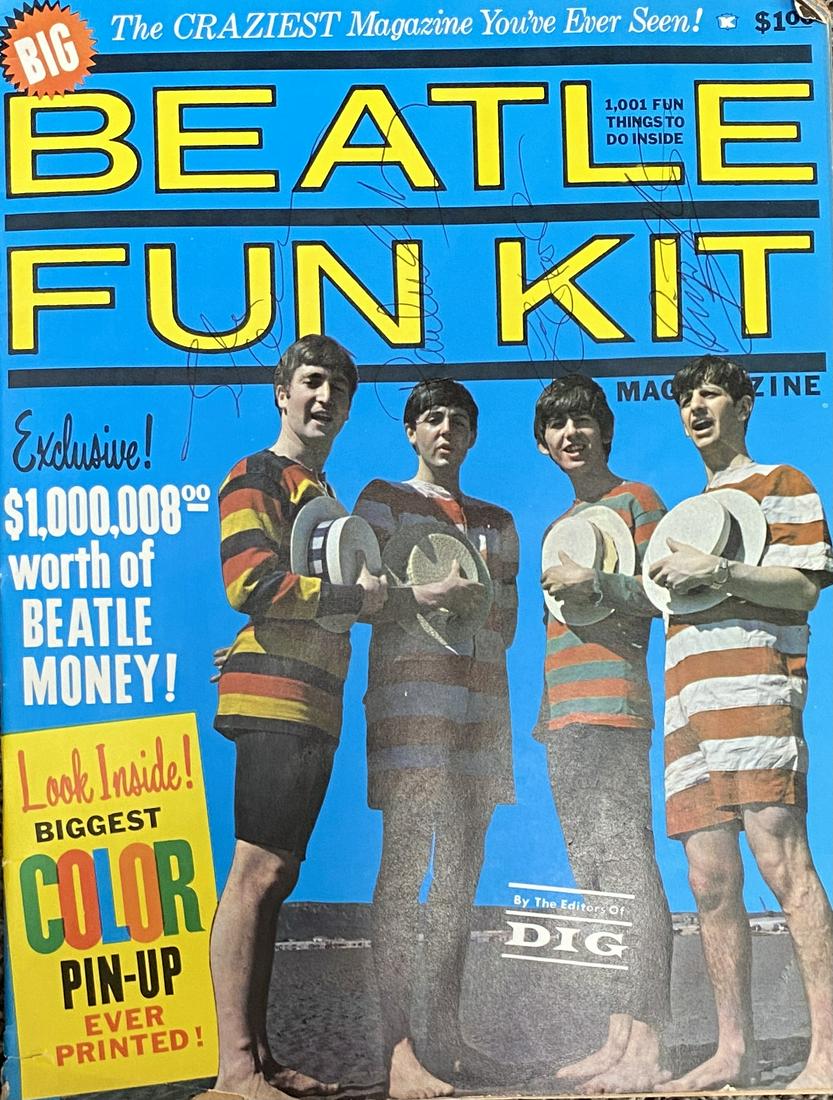 The Beatles Autographed Vintage Fun Book! Lennon! (1 of 1)