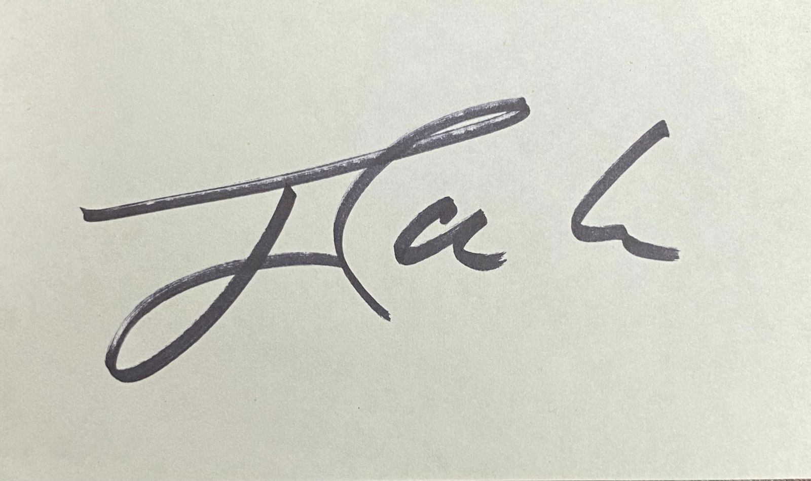 Jimmy Carter Autographed Card (1 of 1)