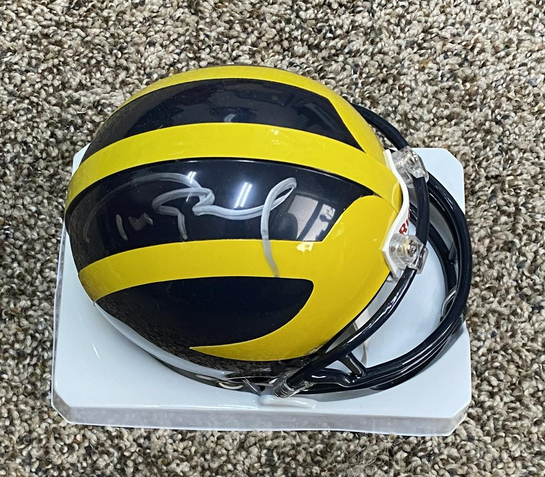 Tom Brady Autographed Mini Helmet (1 of 1)