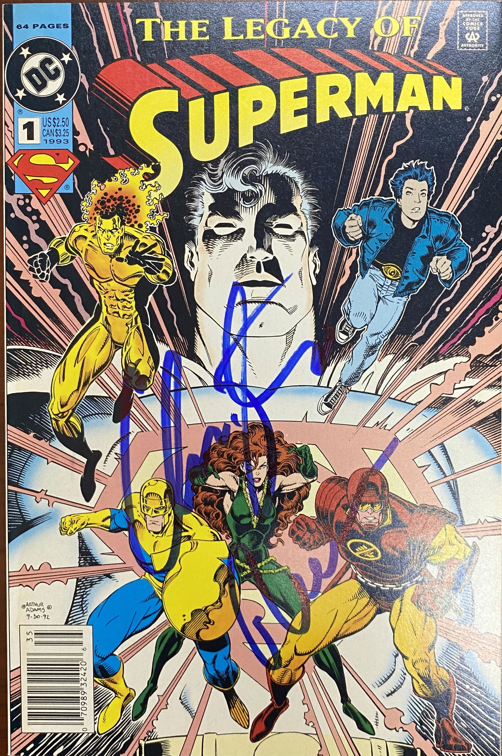 Christopher Reeve Autographd Comic Book (1 of 1)