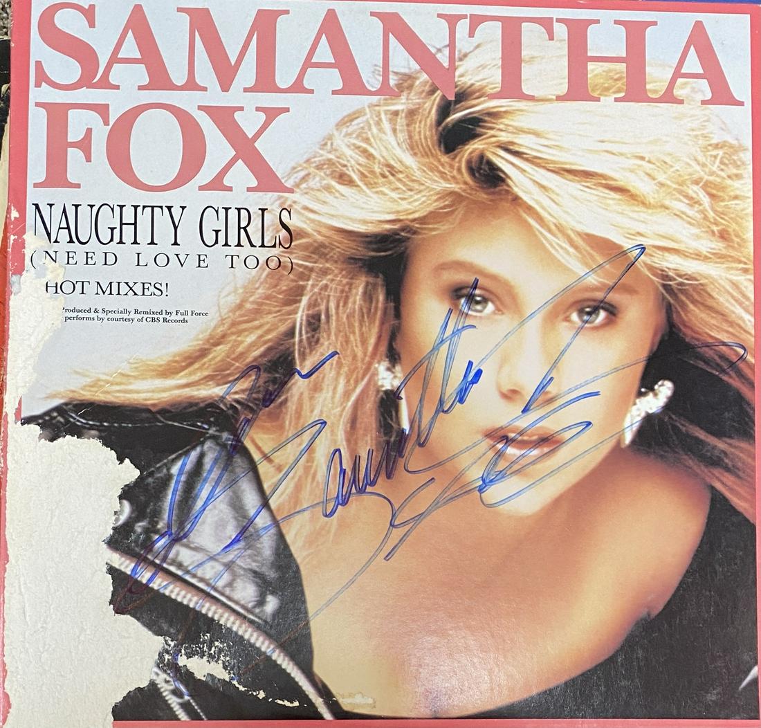 Samantha Fox Autographed Album (1 of 1)