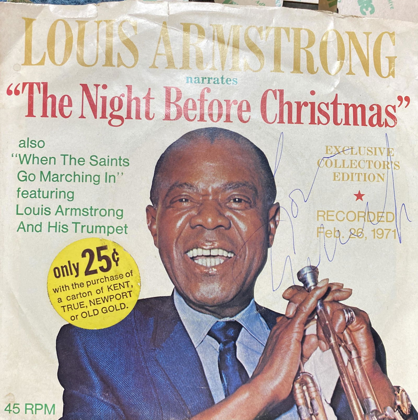 Louis Armstrong Autographed Album (1 of 1)