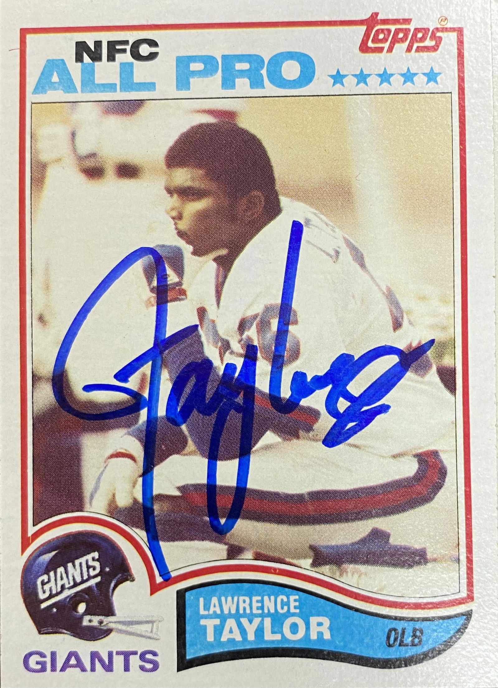 Lawrenec Taylor Autographed Card (1 of 1)