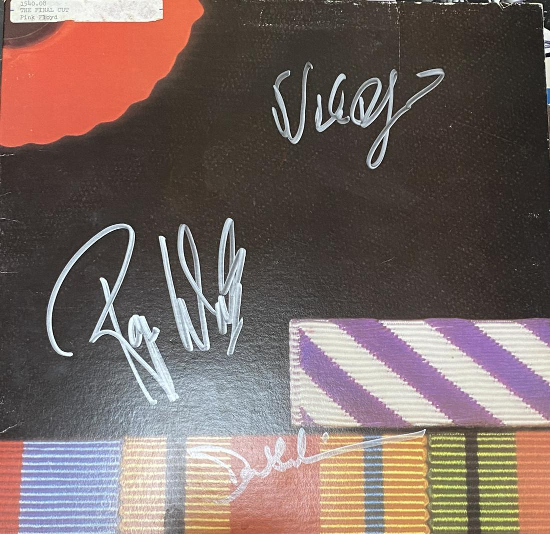 Pink Floyd Autographed Album MASON GILMOUR WATERS: Each item comes with a COA from us. Ask any and all questions before bidding. All framed items take 2 weeks for framing. We ship every day. Once invoice is paid items usually ship within 4 days of pay
