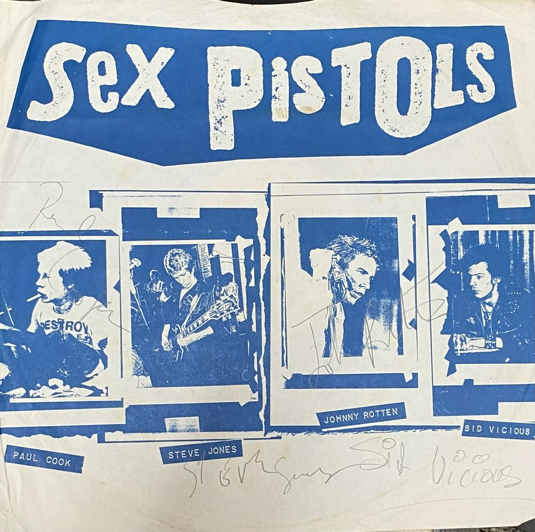 Sex Pistols Autographed Inner Sleeve Sid Vicious (1 of 1)