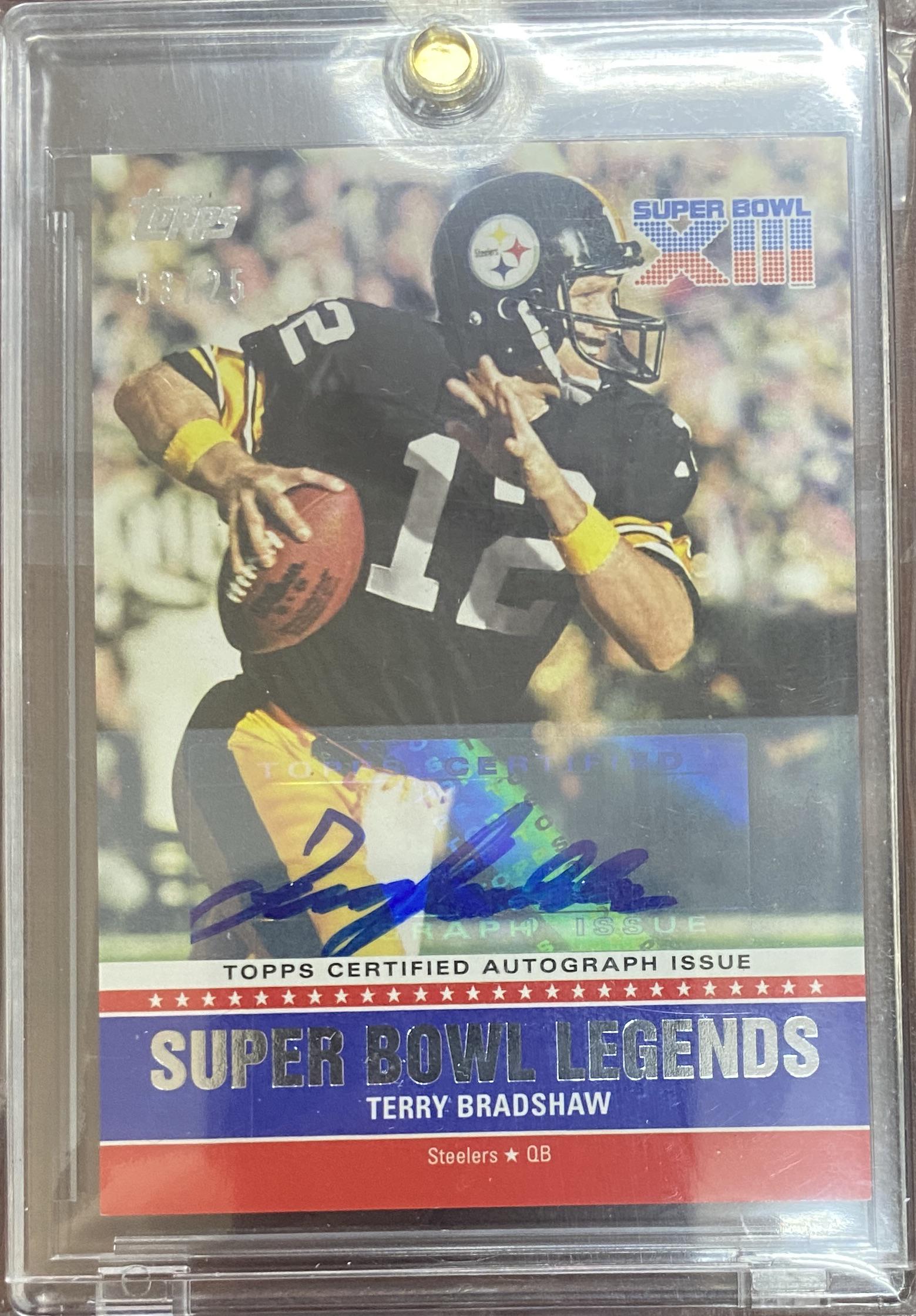 2011 Terry Bradshaw Autographed Card 3/25 (1 of 1)