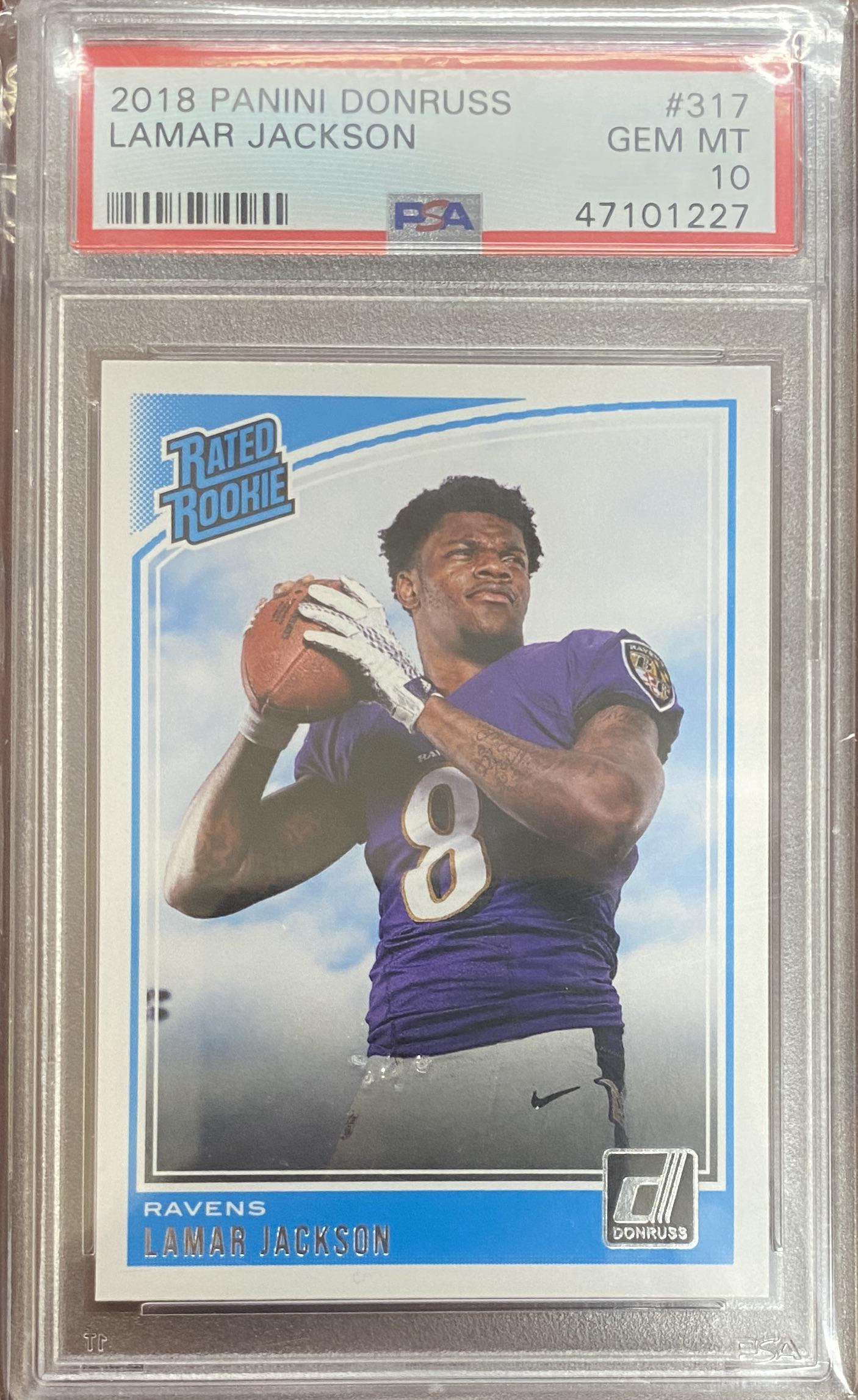 2018 Lamar Jackson Graded Rookie! GEM MINT (1 of 1)