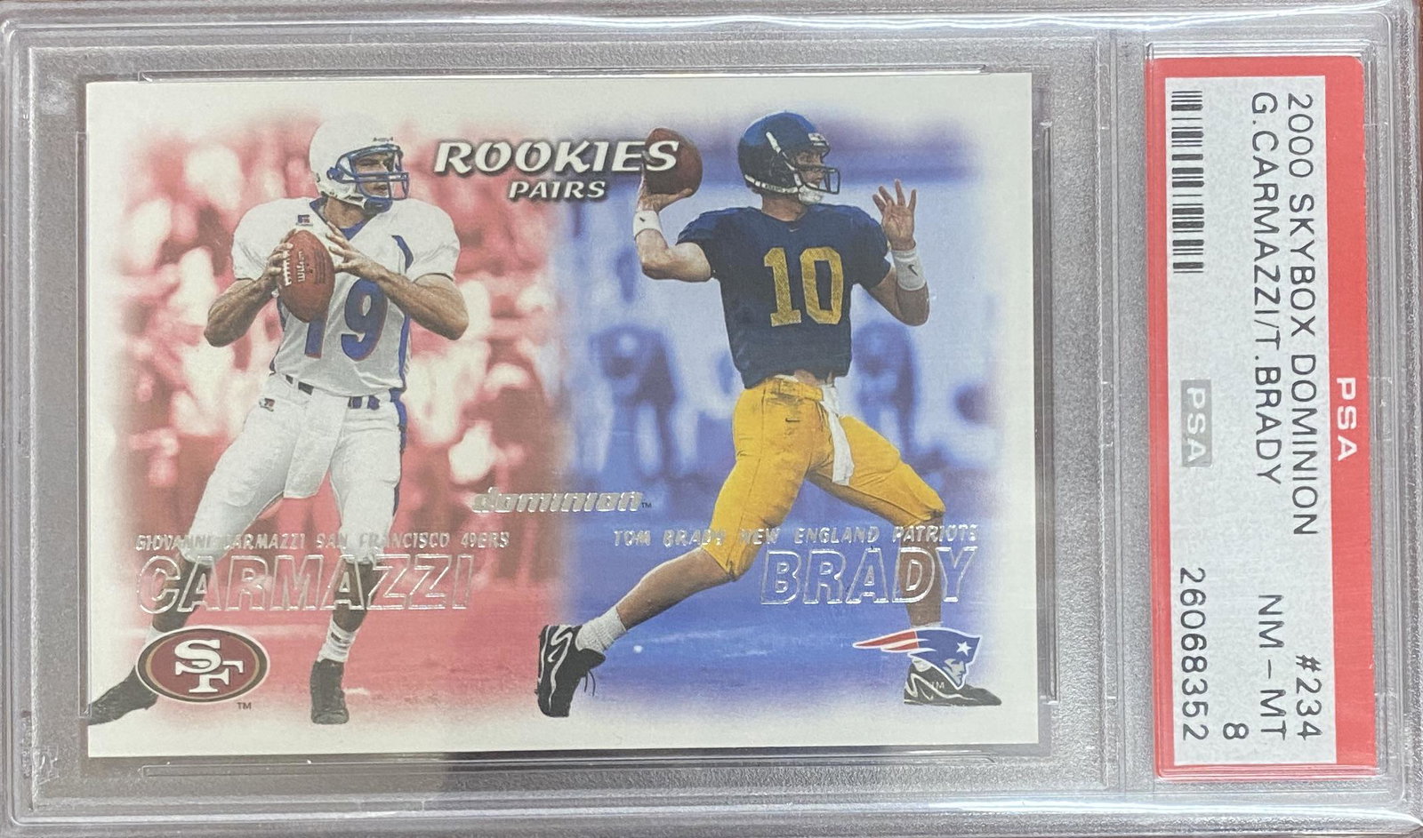 2000 Tom Brady PSA 8 Rookie (1 of 1)