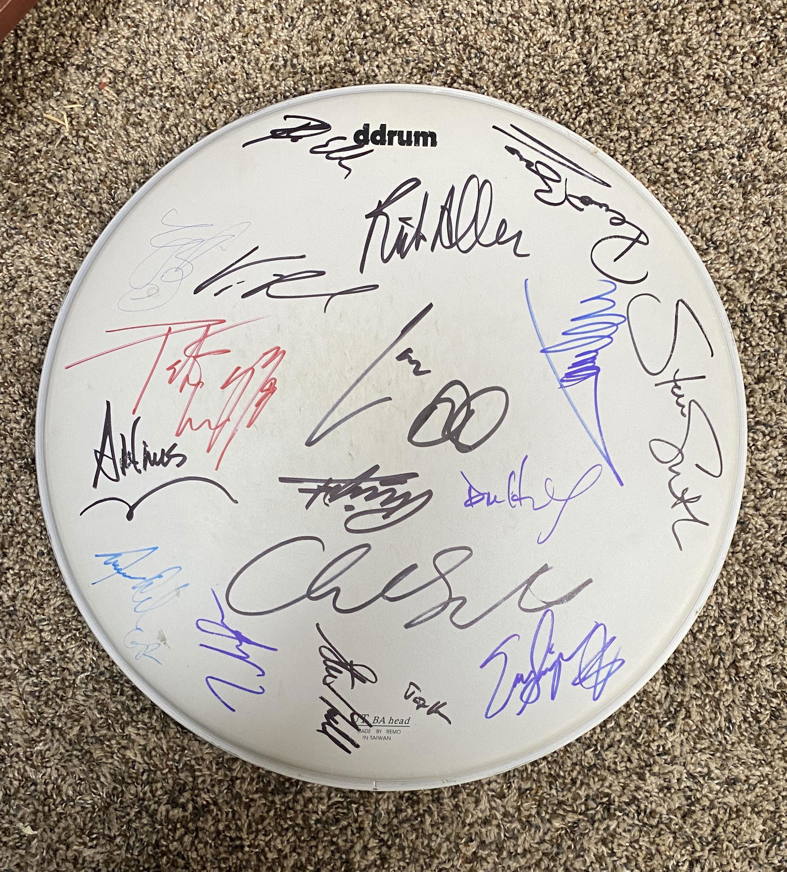 Drum Legends Autographed Drumhead (1 of 1)