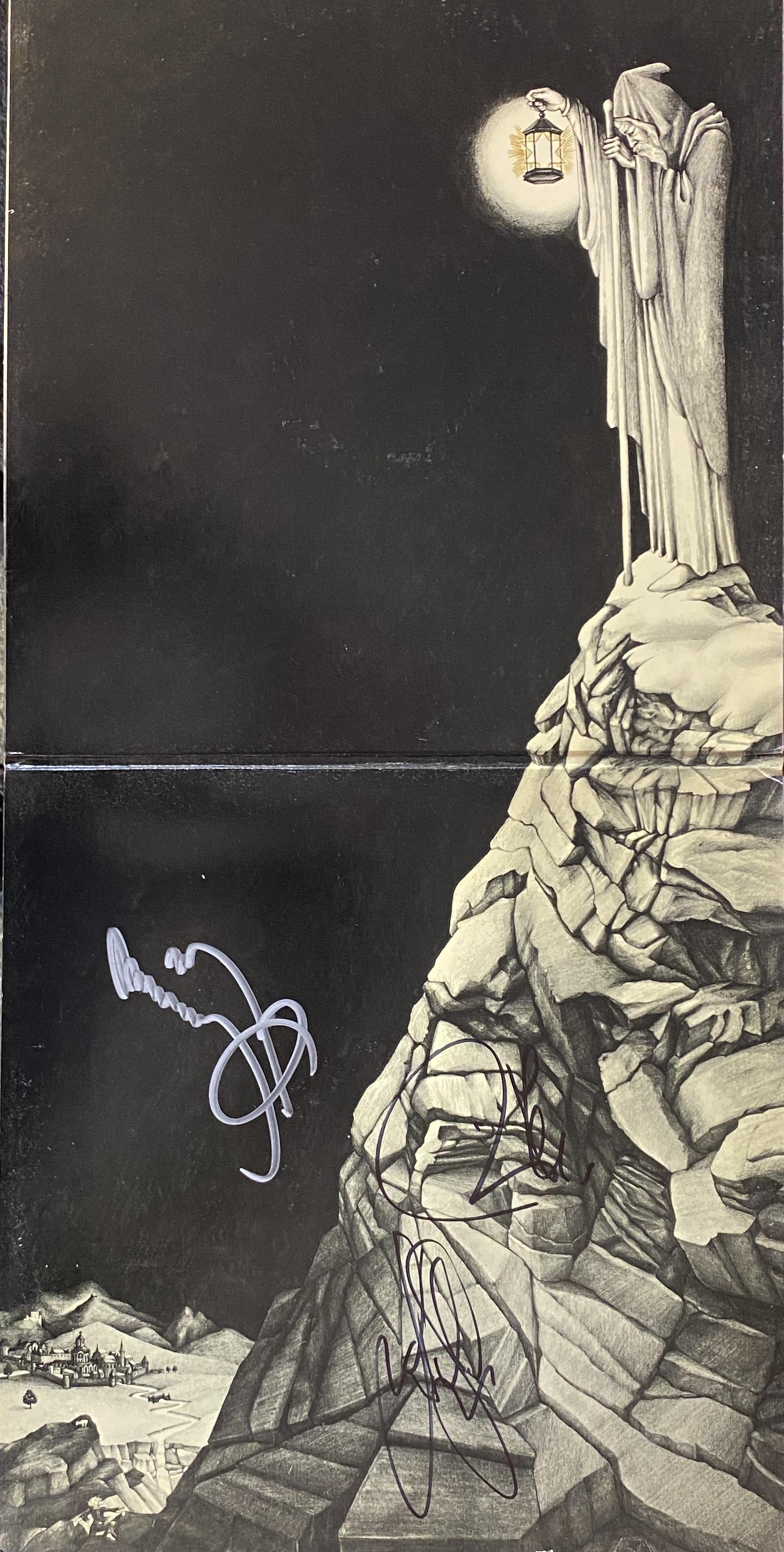 Led Zeppelin Autographed Album Page, Plant, Jones (1 of 1)