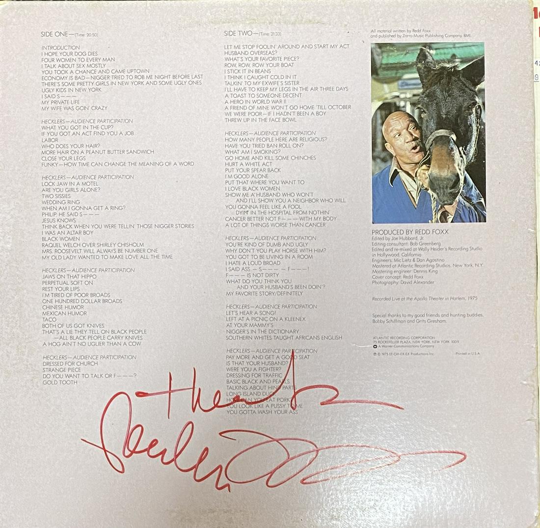 Redd Foxx Autographed Album (1 of 1)
