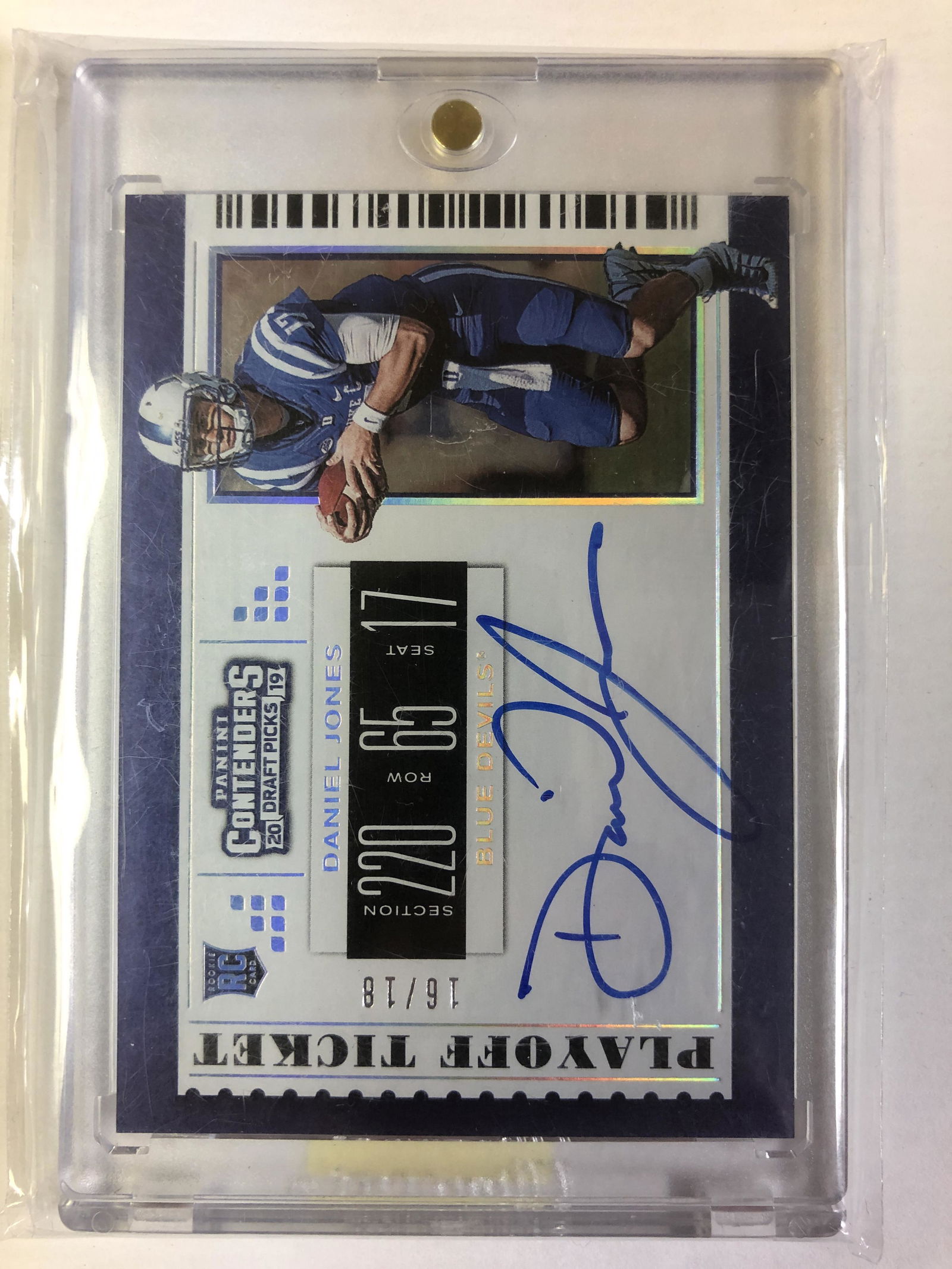 Daniel Jones 2019 Panini Contenders Card 16/18 (1 of 1)