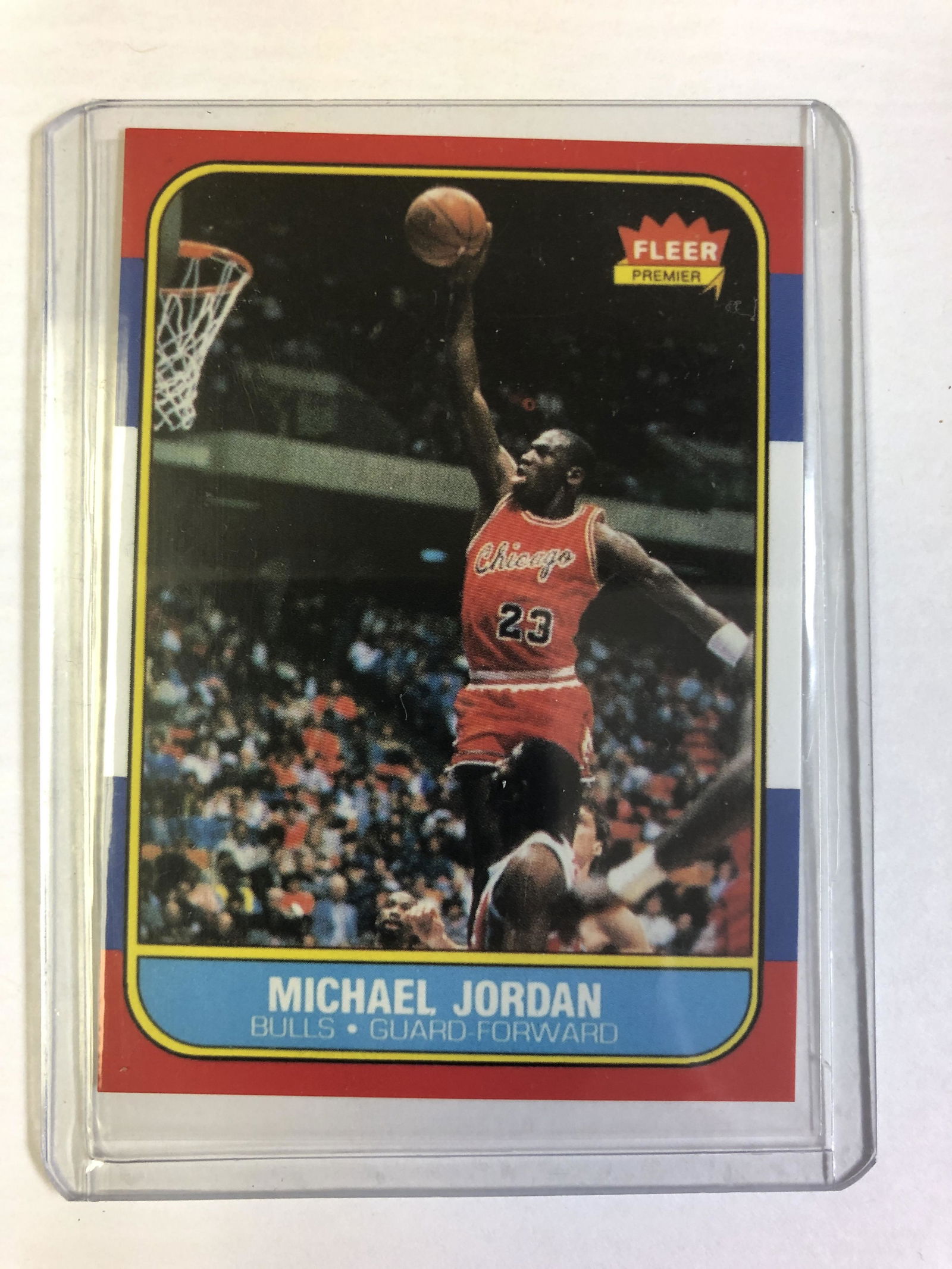 Michael Jordan 1986 Fleer Premier 57/132 REPRINT (1 of 1)