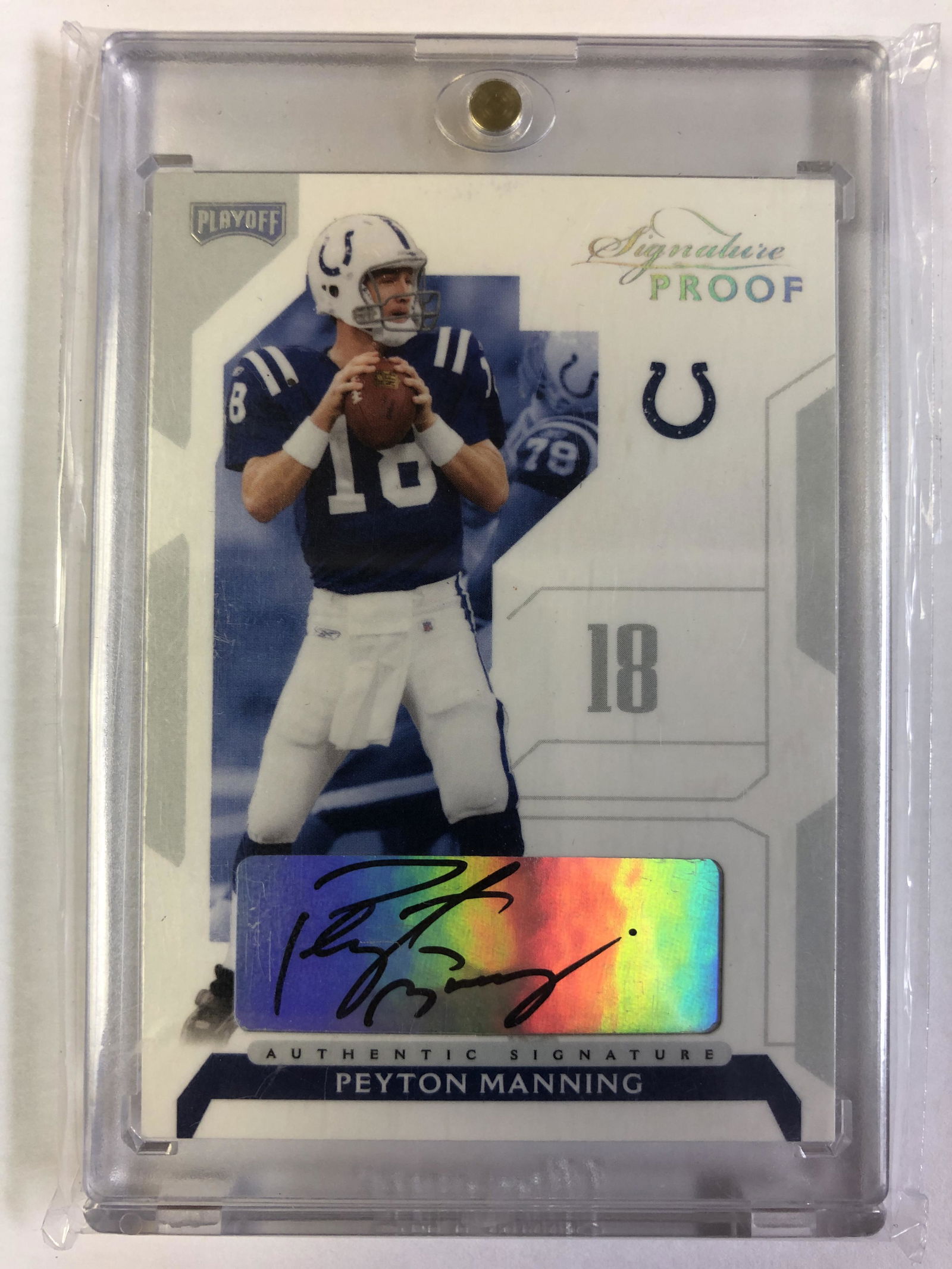 Peyton Manning 2006 Donruss Playoff Signature Proof (1 of 1)