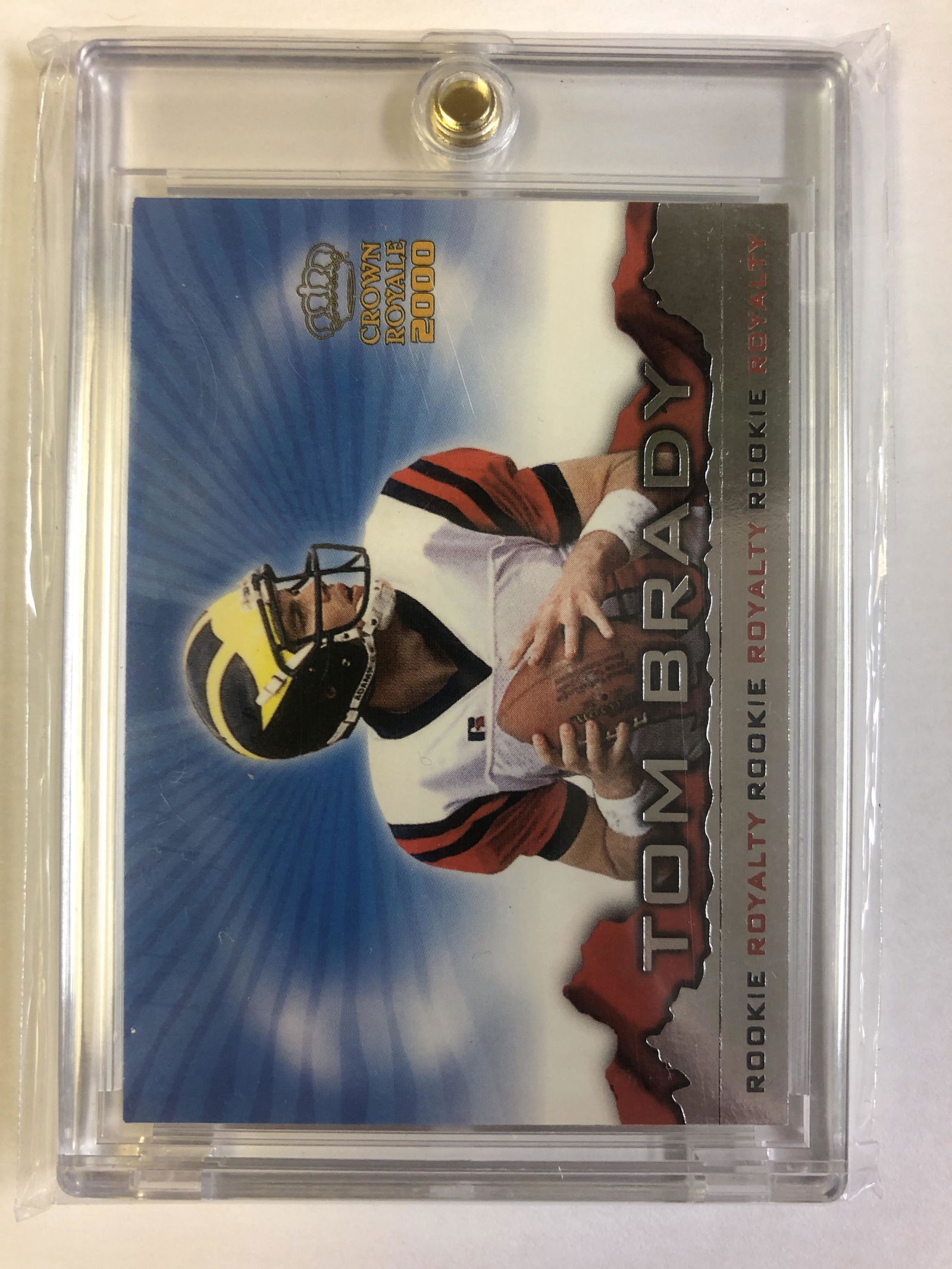Tom Brady 2000 Crown Royale Rookie Royalty Card (1 of 1)