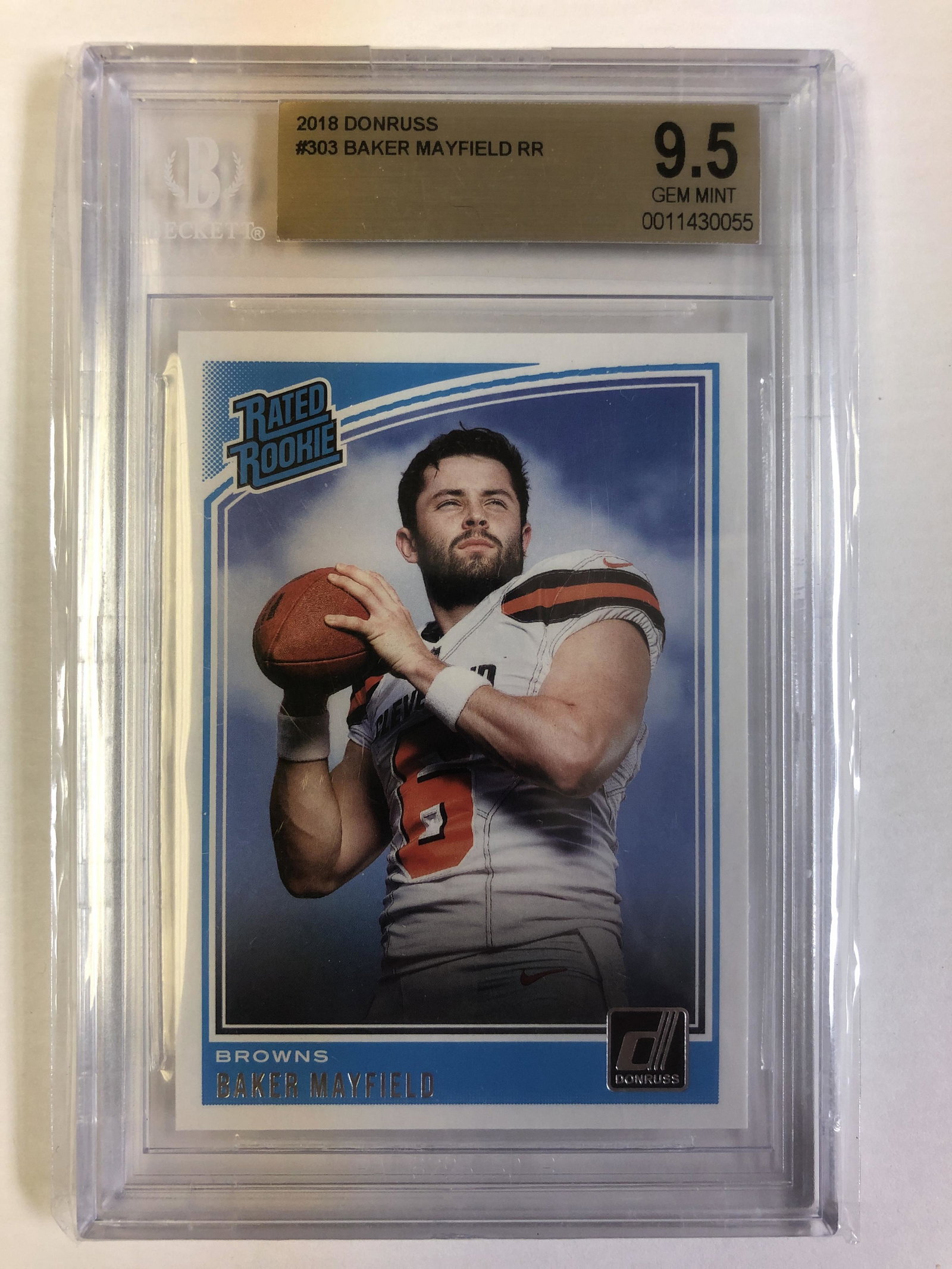 Baker Mayfield 2018 Panini Donruss Beckett Graded (1 of 1)