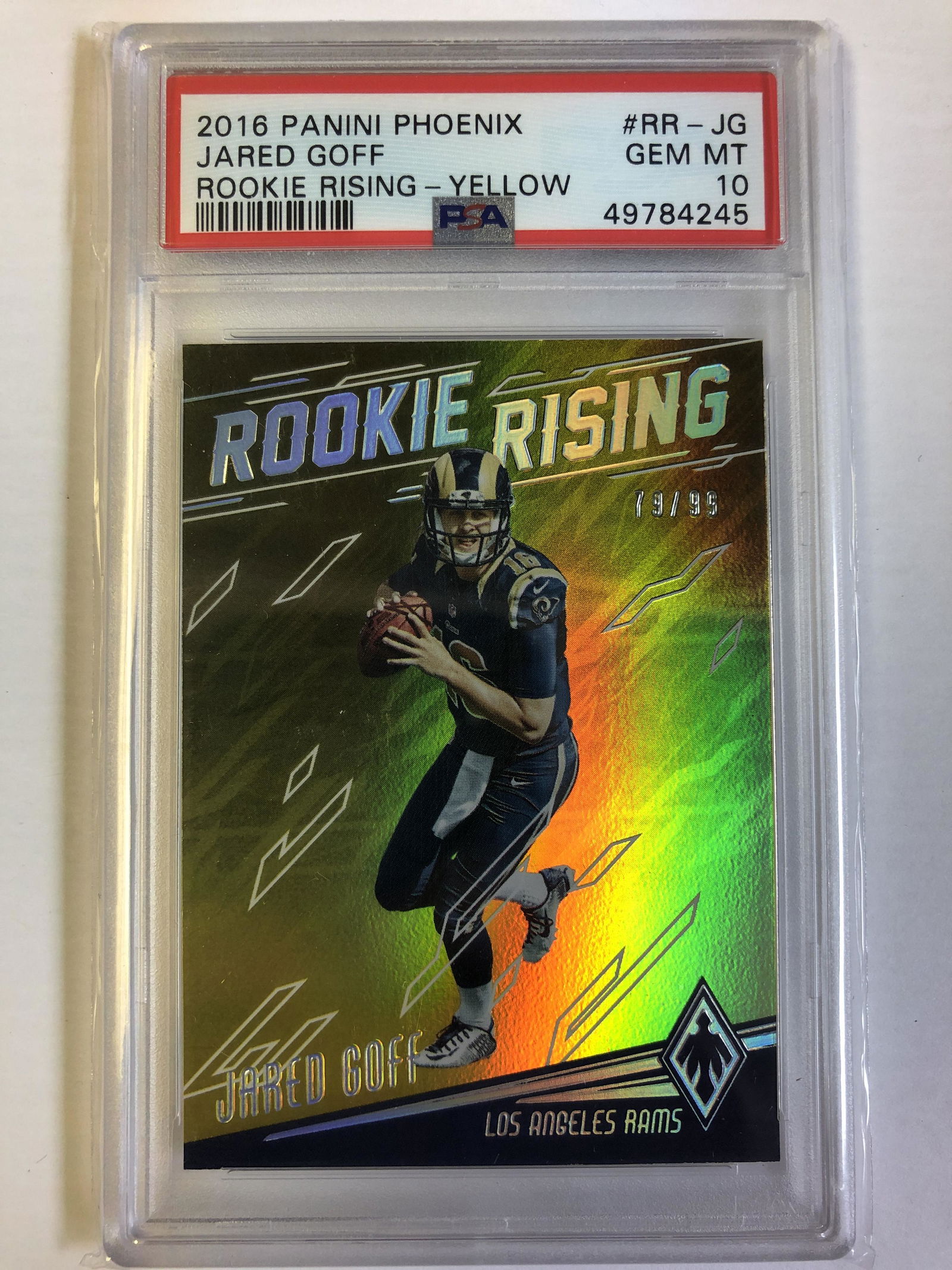 Jared Goff 2016 Panini Phoenix 79/99 PSA Graded (1 of 1)