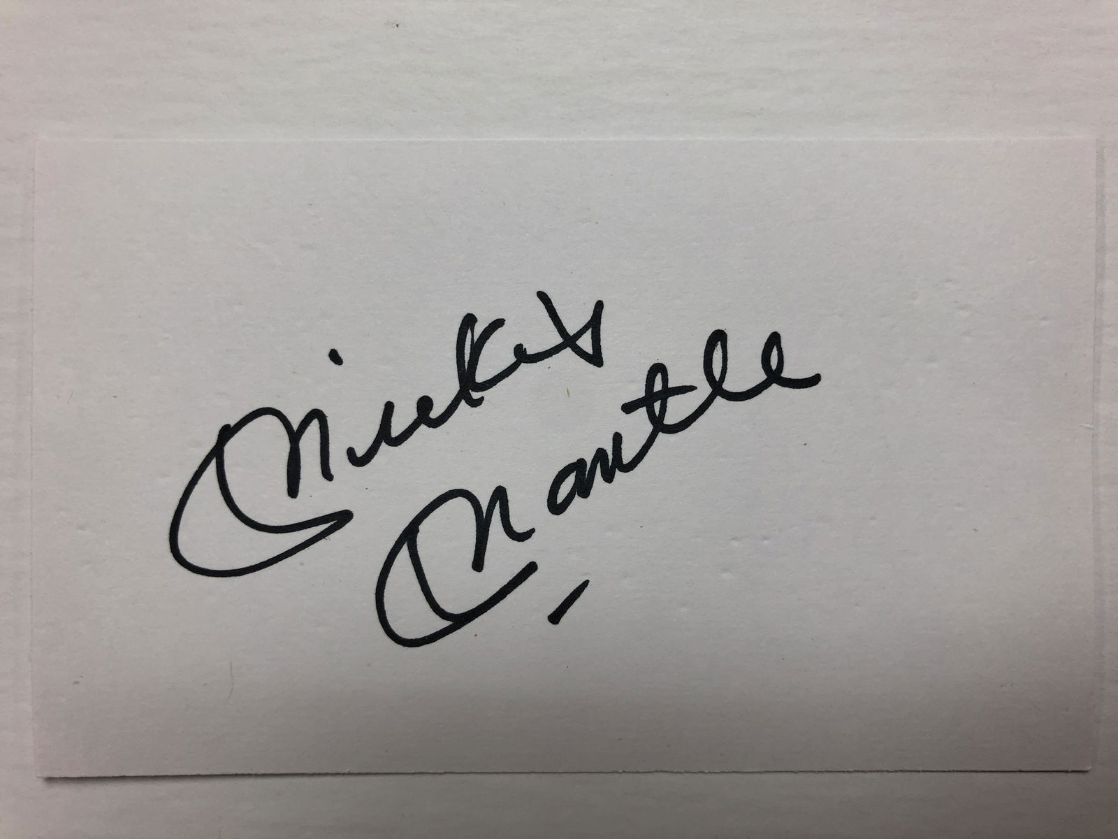 Mickey Mantle    Cut Autograph (1 of 1)