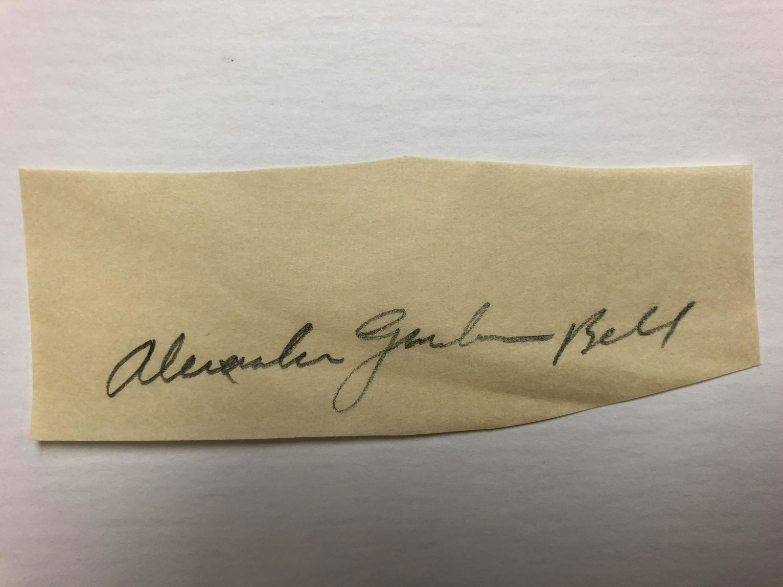 Alexander Graham Bell    Cut Autograph (1 of 1)