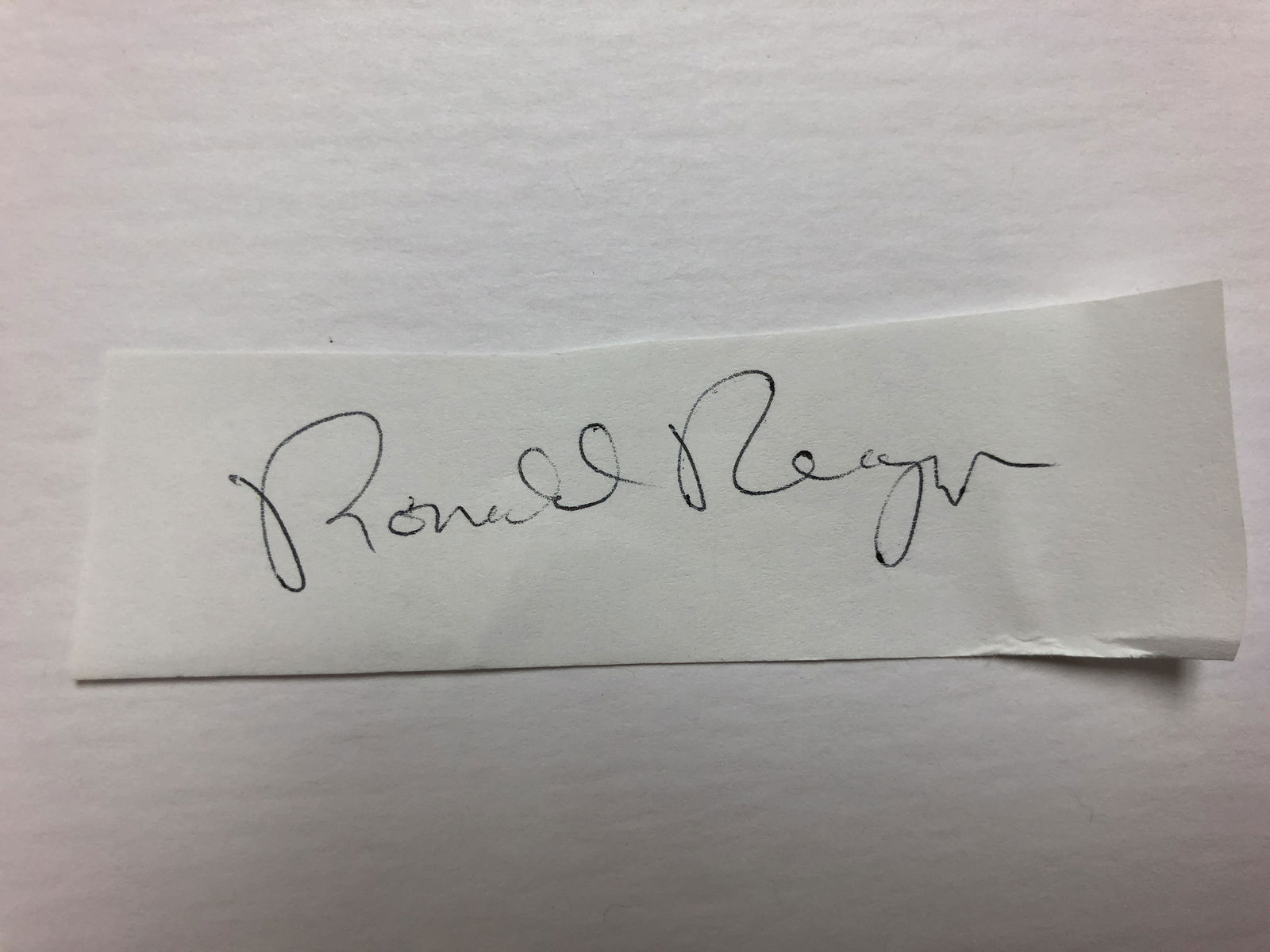 Ronald Regan    Cut Autograph (1 of 1)