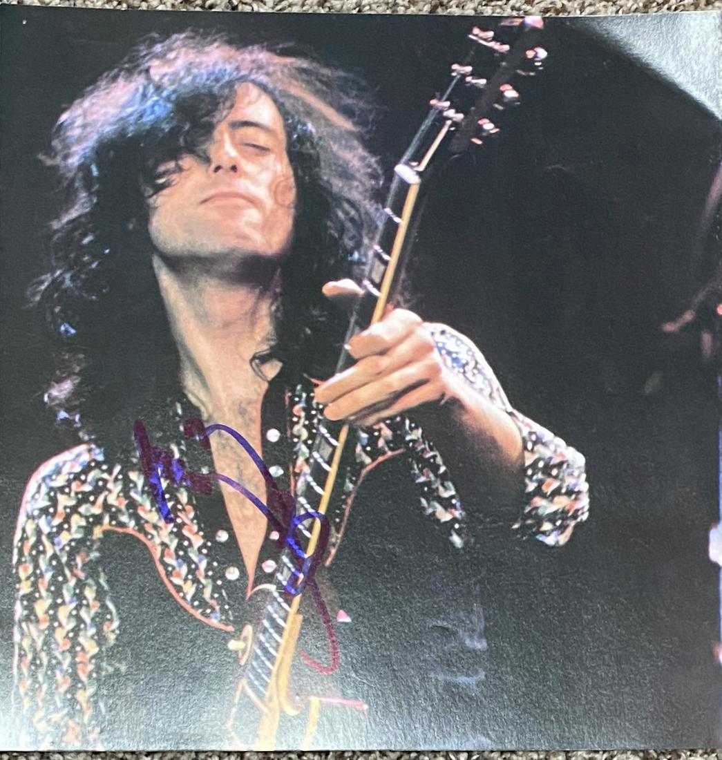 Jimmy Page Autographed Photo (1 of 1)