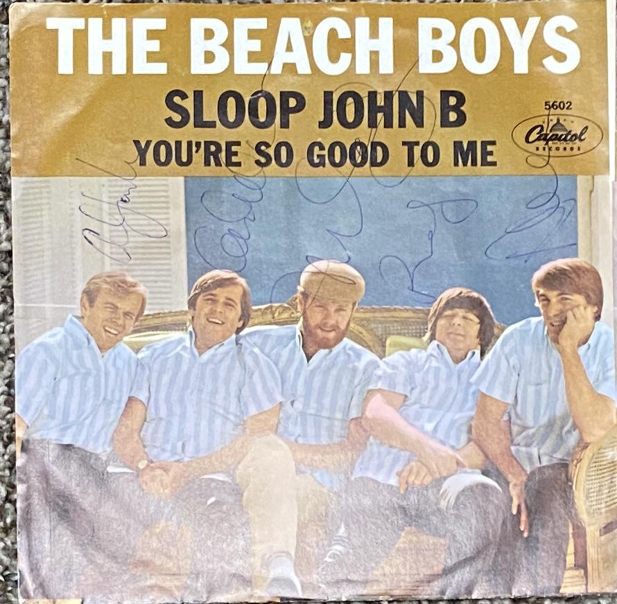 The Beach Boys Autographed 7" Single All 5 Dennis (1 of 1)