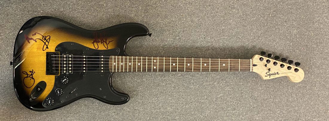 Led Zeppelin Autographed Guitar All 3 (1 of 1)