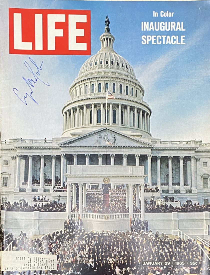 Lyndon B Johnson Autographed Life Magazine (1 of 1)