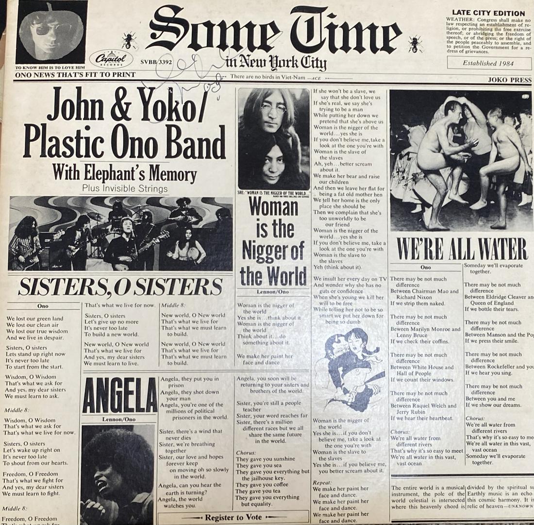 John Lennon Autographed Album: Ask any and all questions before bidding. All framed items take 2 weeks for framing. We ship every day. Once invoice is paid items usually ship within 4 days of payment, unless it is a framed item. So