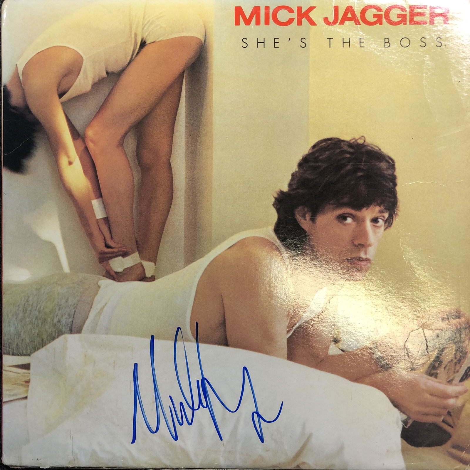 Mick Jagger Autographed Album Cover (1 of 1)