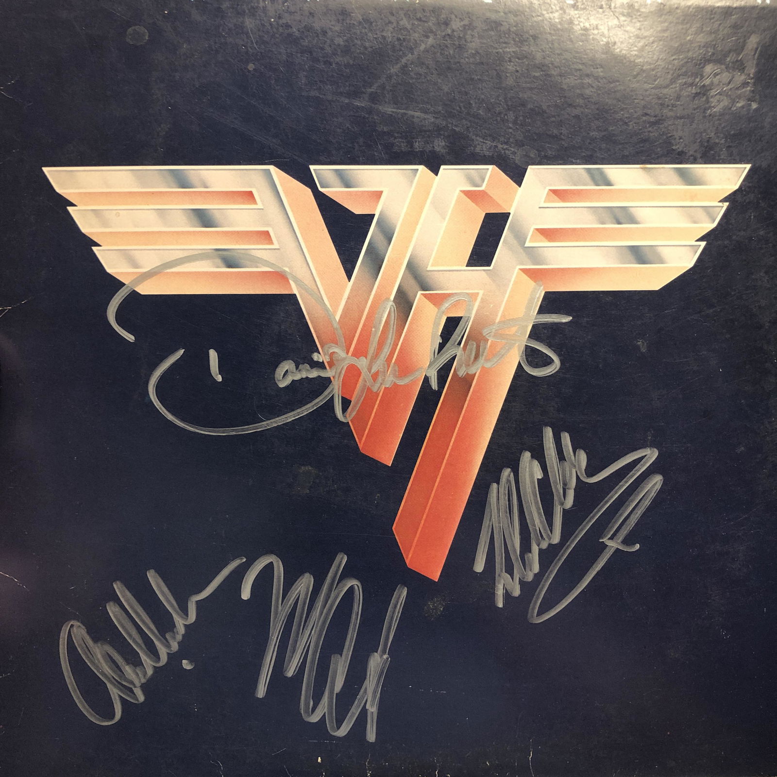 Van Halen Autographed Album Cover (Dave , Eddie , Alex (1 of 1)