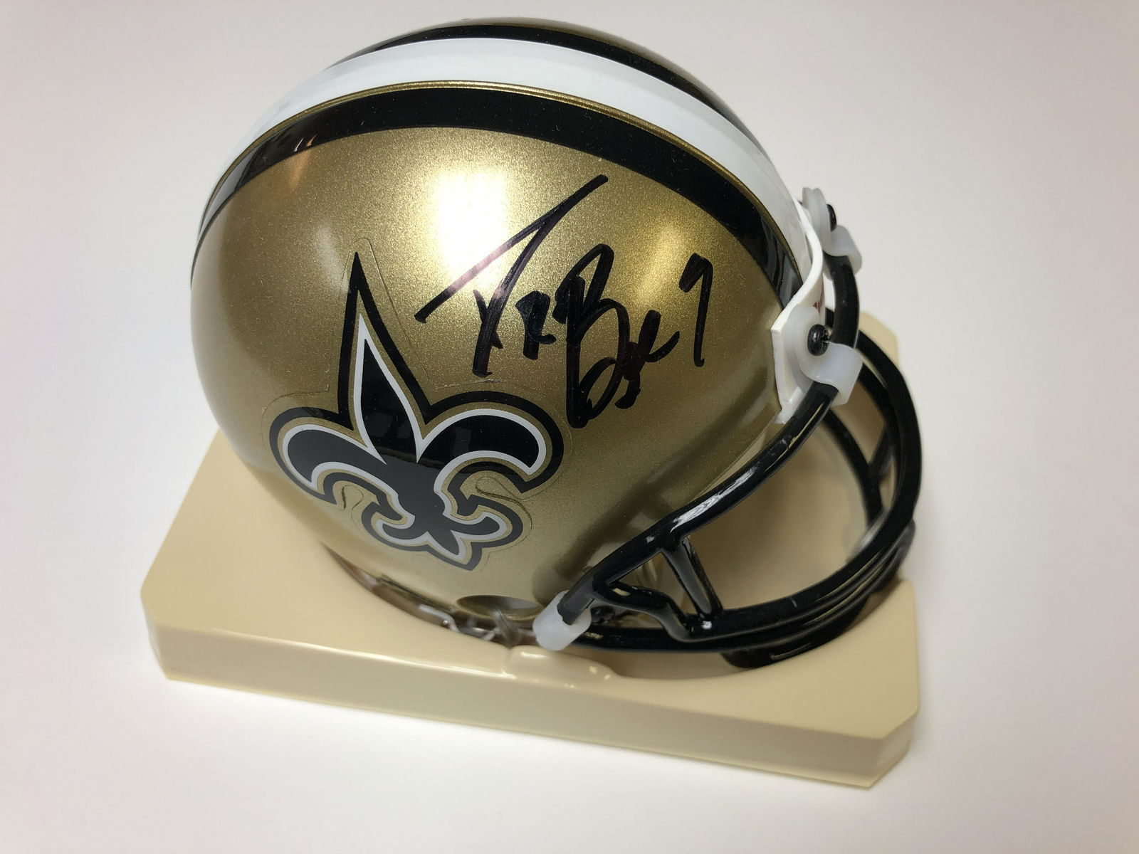 Drew Brees Autographed Mini Helmet (1 of 1)