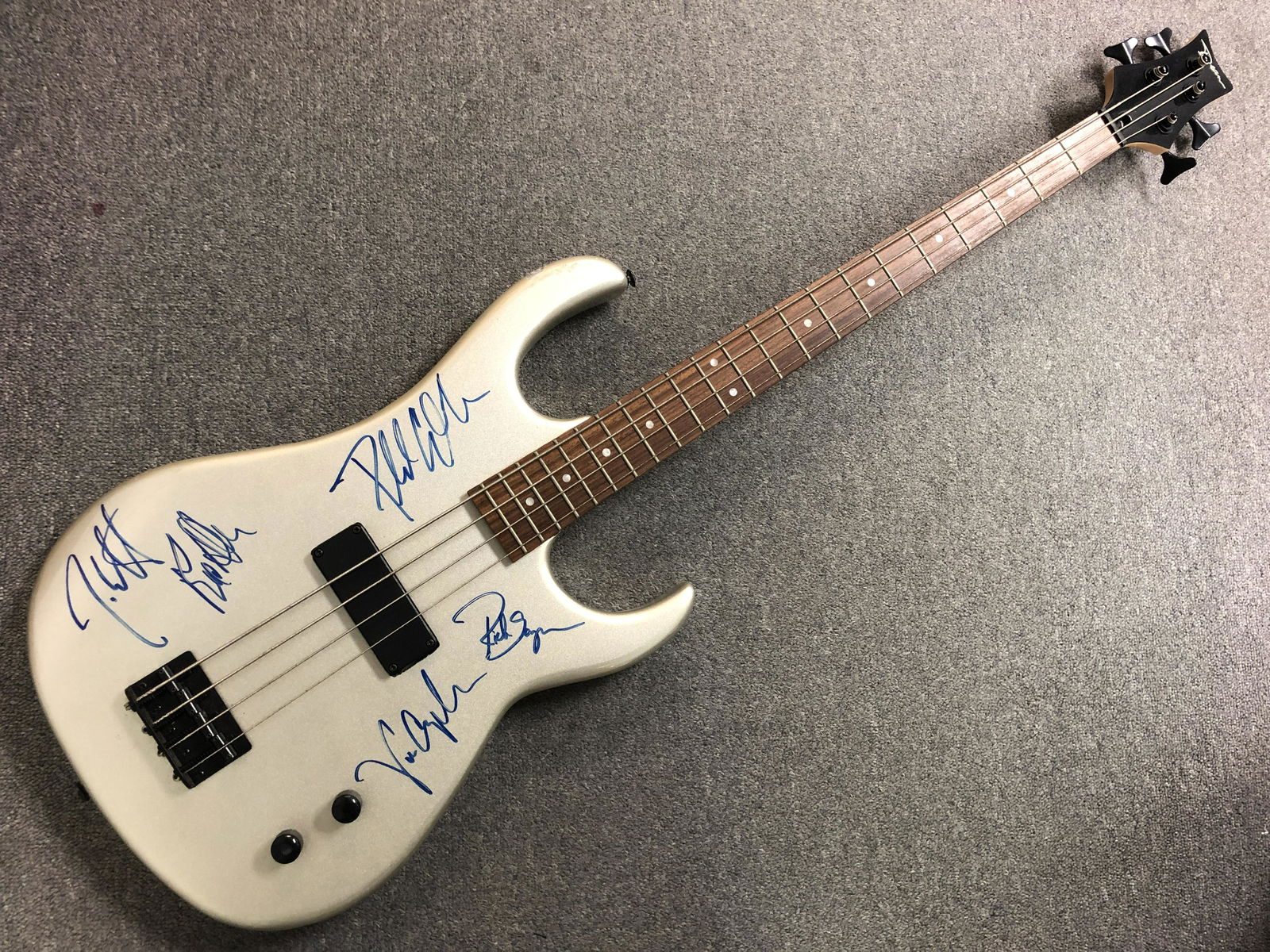 Def Leppard Autographed Bass (1 of 1)