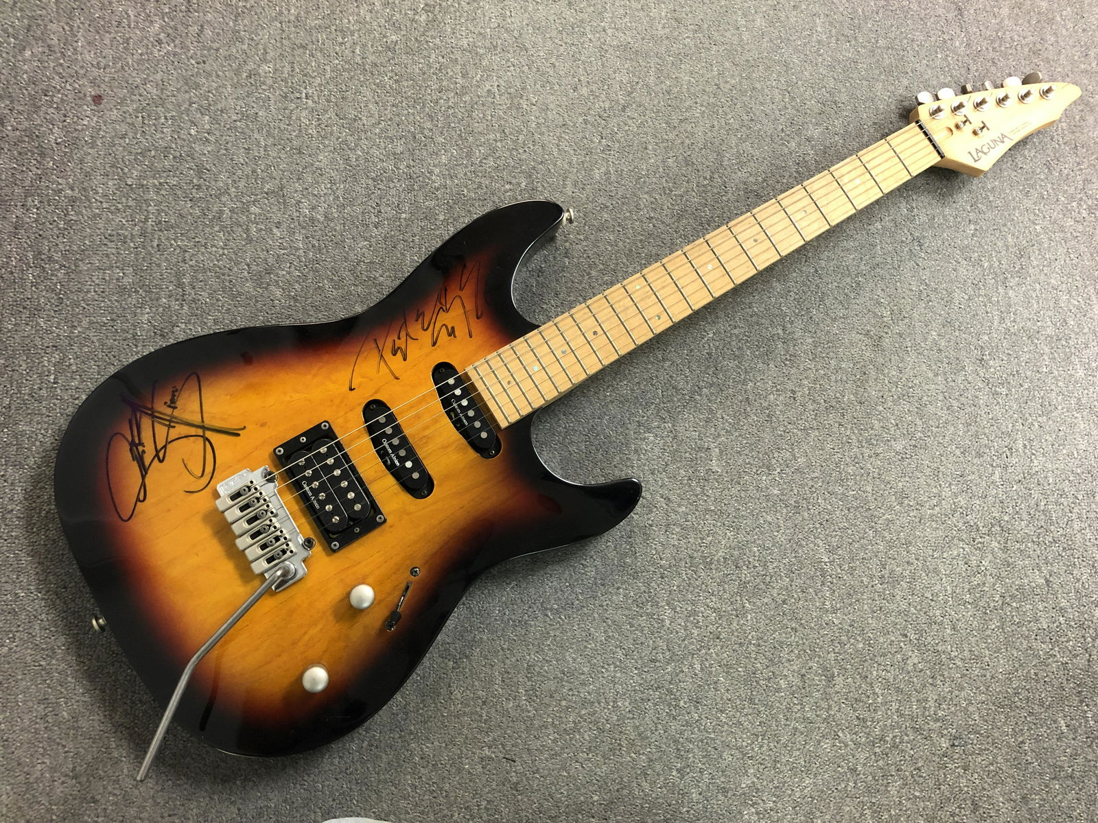 Gene Simmons / Peter Criss Autographed Guitar (1 of 1)