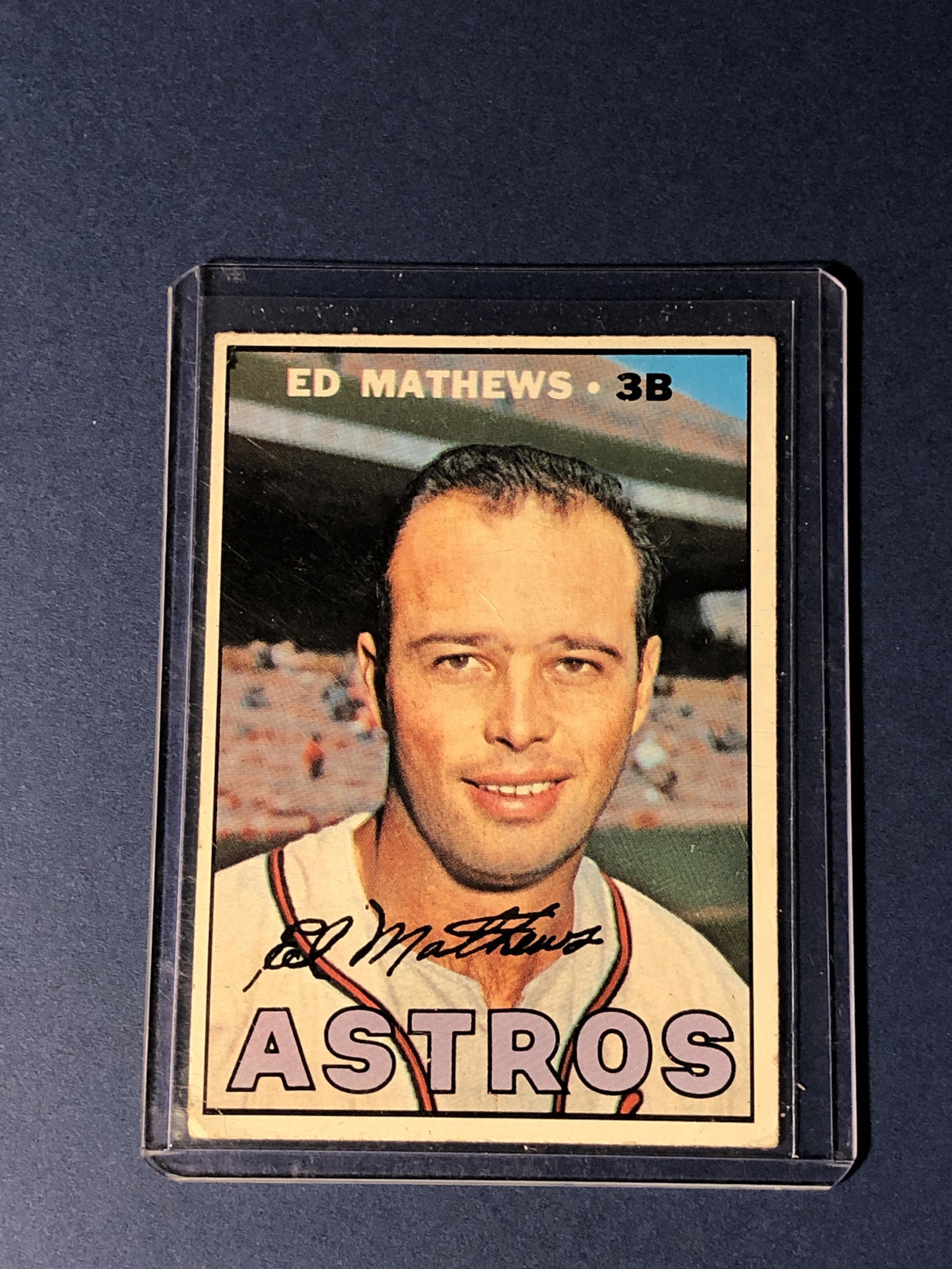 Ed Mathews 1967 Topps #166 (1 of 1)