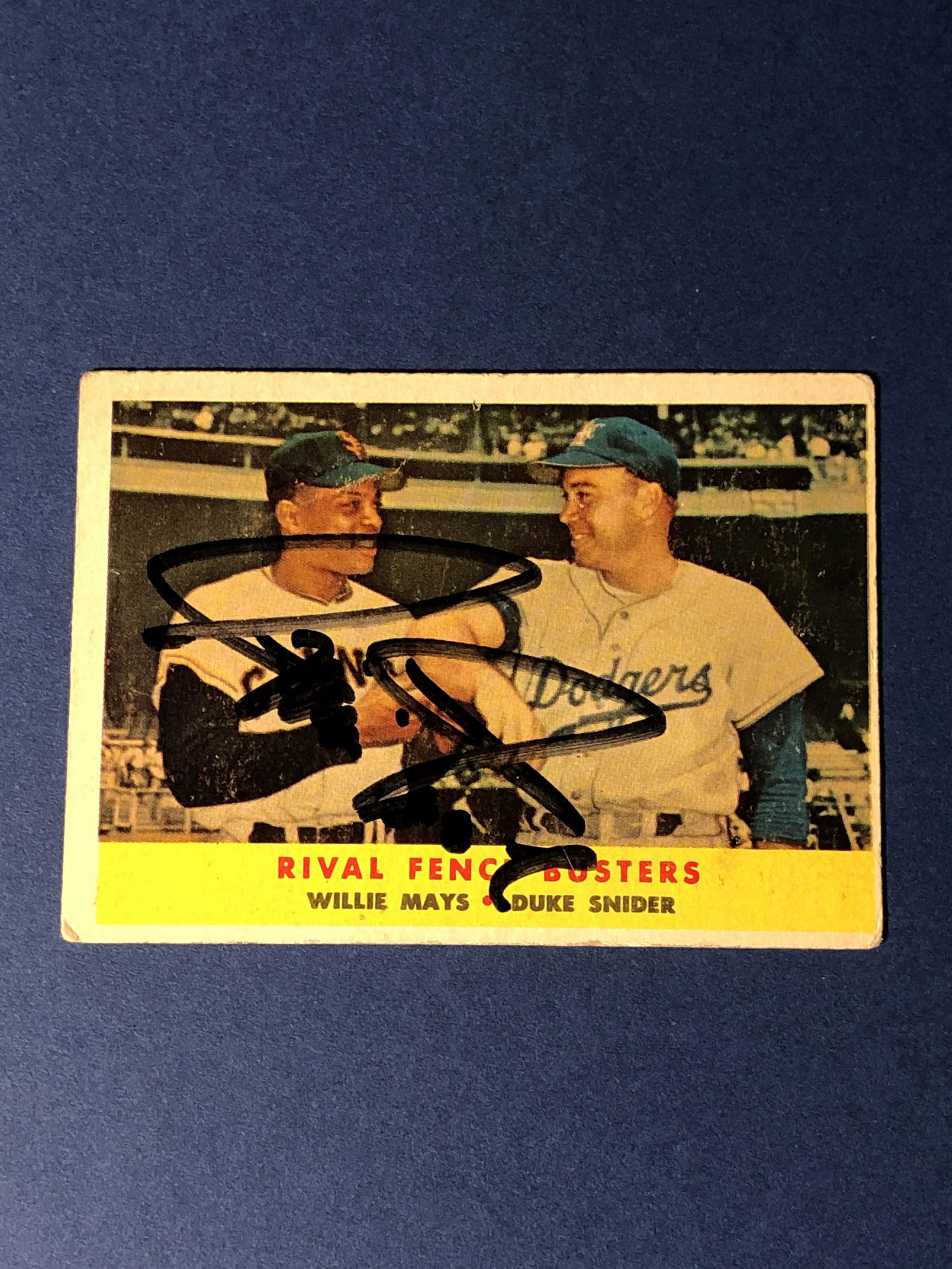 WILLIE MAYS Autographed Topps Card 436 (1 of 1)