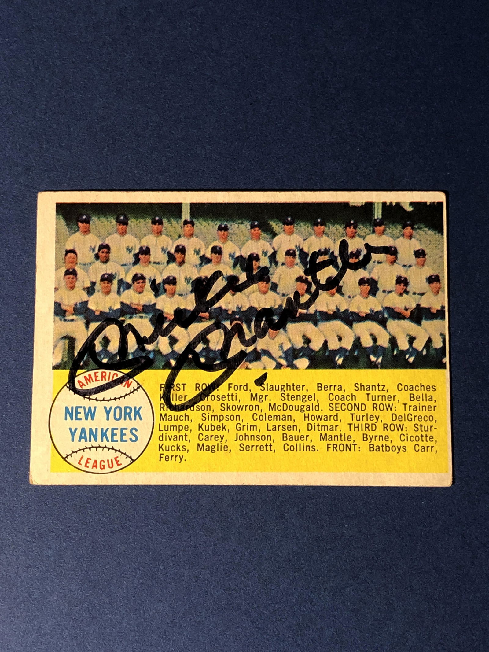 MICKEY MANTLE Autographed Topps 246 (1 of 1)
