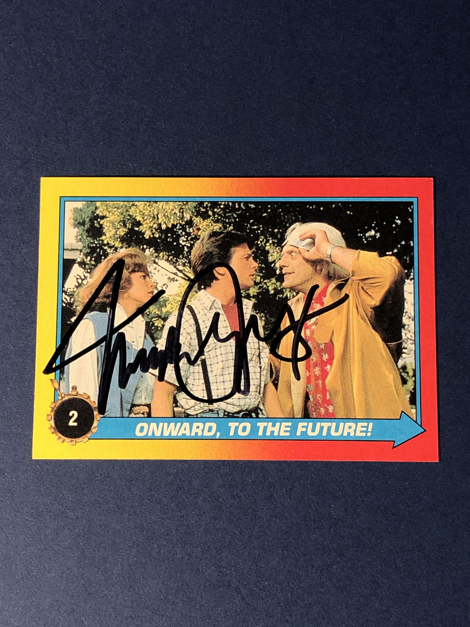 MICHAEL J. FOX Autographed Topps BTTF2 CARD #2 (1 of 1)