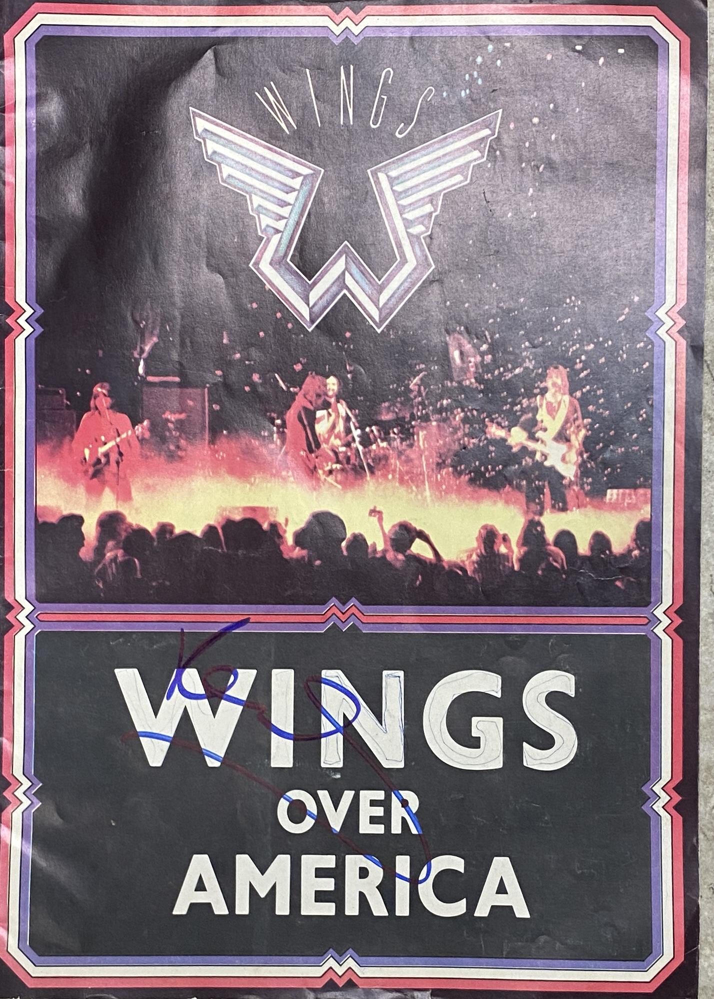 PAUL MCCARTNEY AUTOGRAPHED PROGRAM (1 of 1)