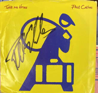 PHIL COLLINS AUTOGRAPHED 7" ALBUM: Ask any and all questions before bidding. When you buy a signed album you are getting the cover not the actual vinyl. All framed items take 2 weeks for framing. We ship every day. Once invoice is