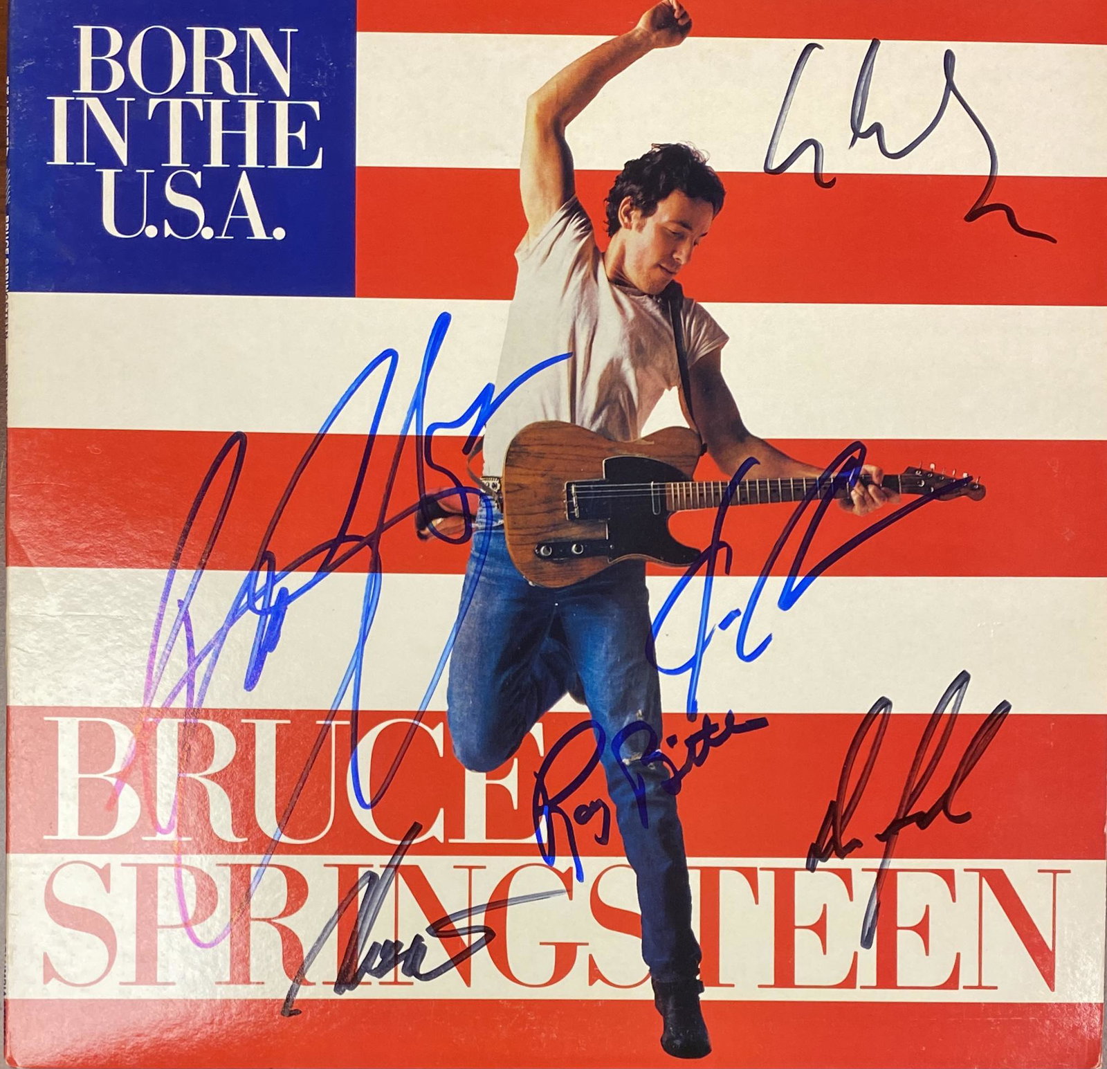 BRUCE SPRINGSTEEN AUTOGRAPHED ALBUM DANNY MAX CLARENCE: Ask any and all questions before bidding. When you buy a signed album you are getting the cover not the actual vinyl. All framed items take 2 weeks for framing. We ship every day. Once invoice is paid