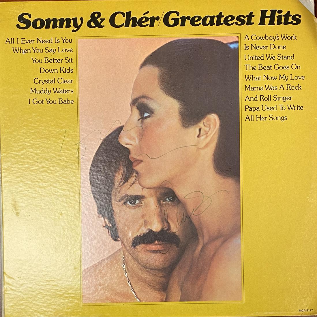 SONNY & CHER AUTOGRAPHED ALBUM (1 of 1)