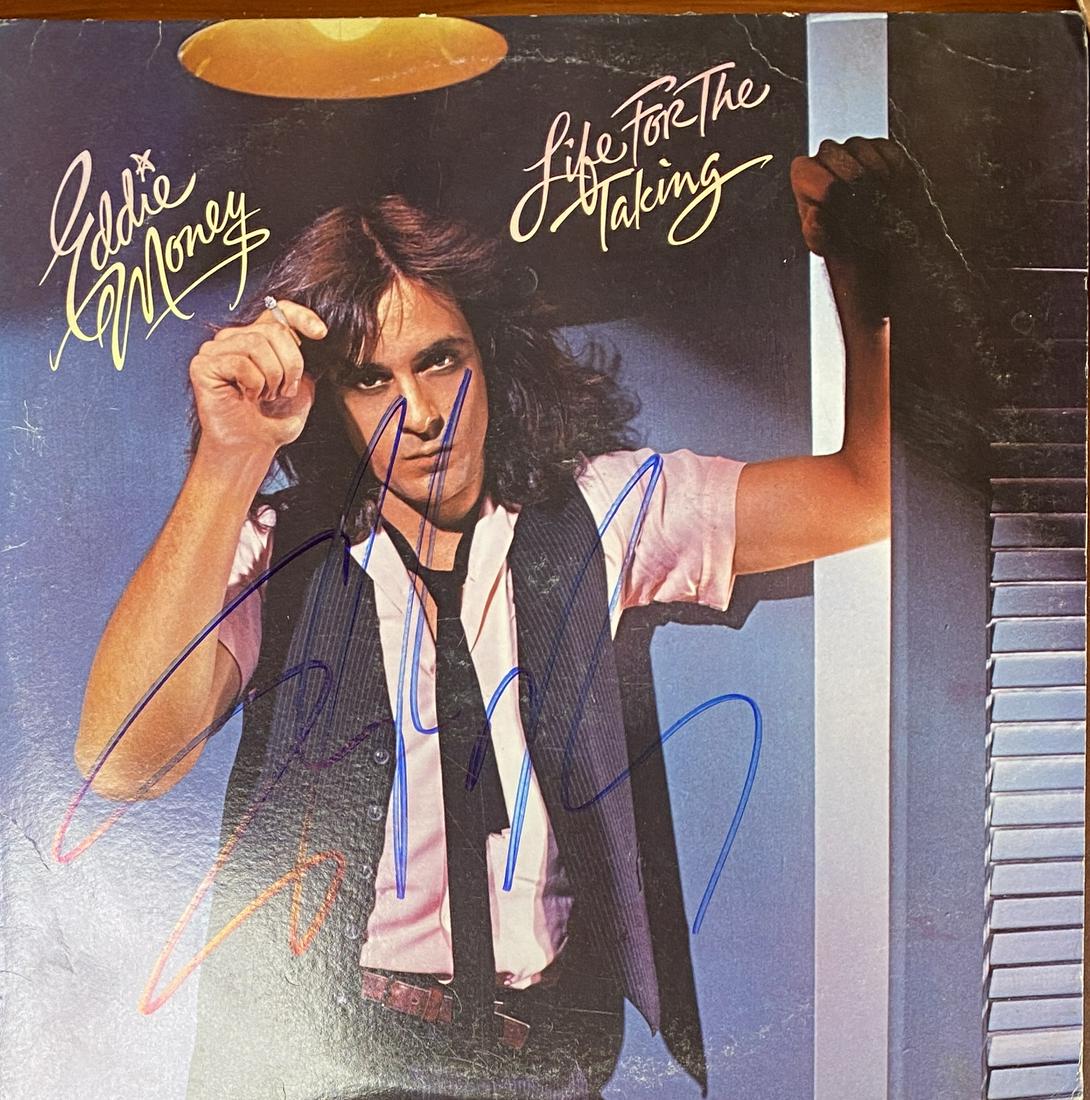 EDDIE MONEY AUTOGRAPHED ALBUM: Ask any and all questions before bidding. When you buy a signed album you are getting the cover not the actual vinyl. All framed items take 2 weeks for framing. We ship every day. Once invoice is paid